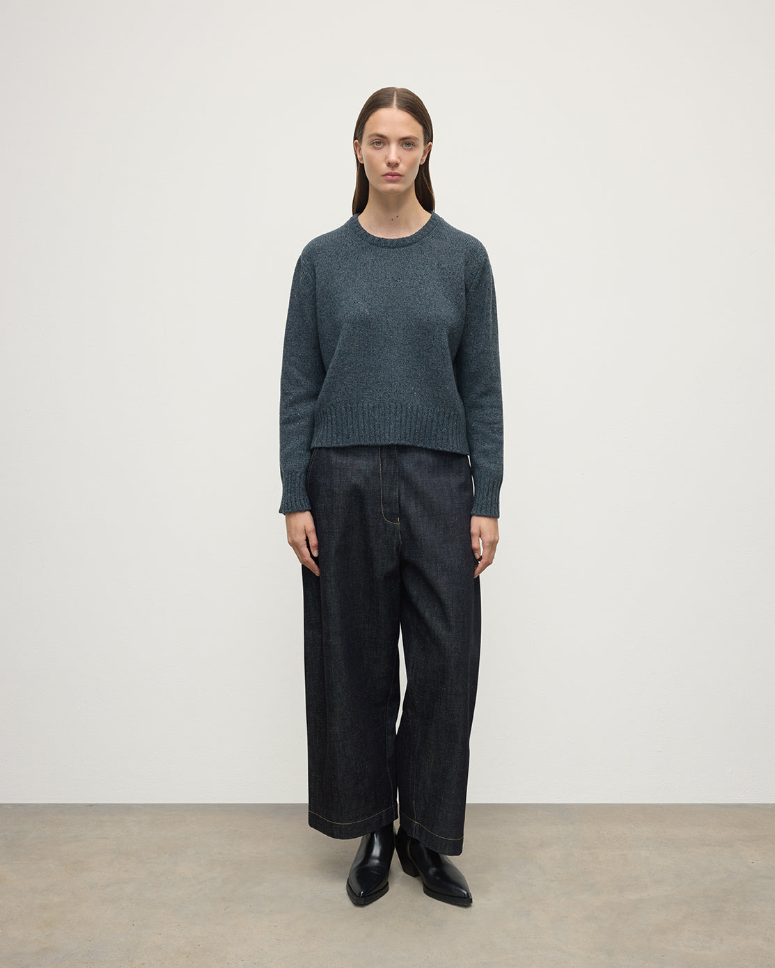 Donegal Blue Cashmere Jumper - 2
