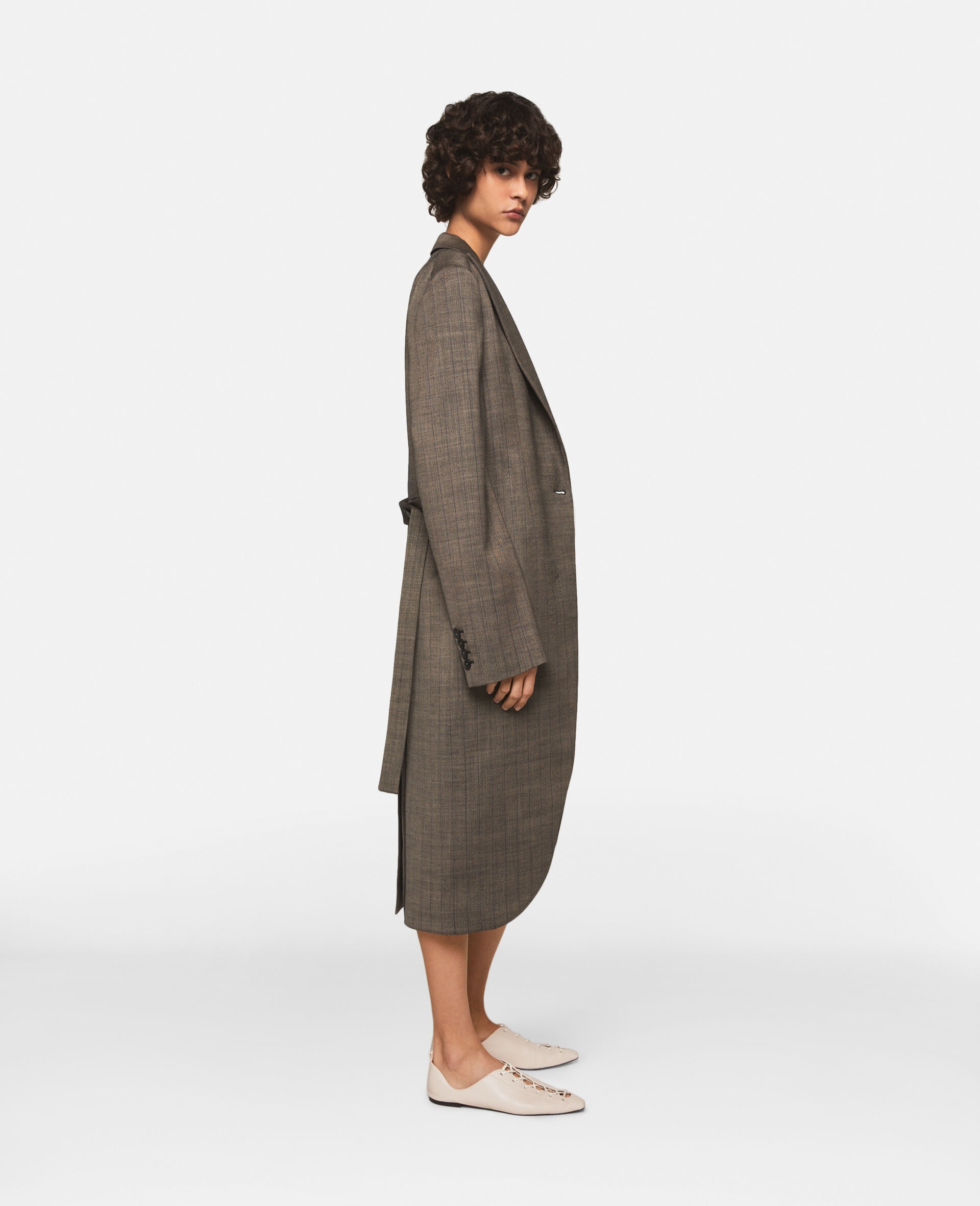 Checked Wool Coat - 3