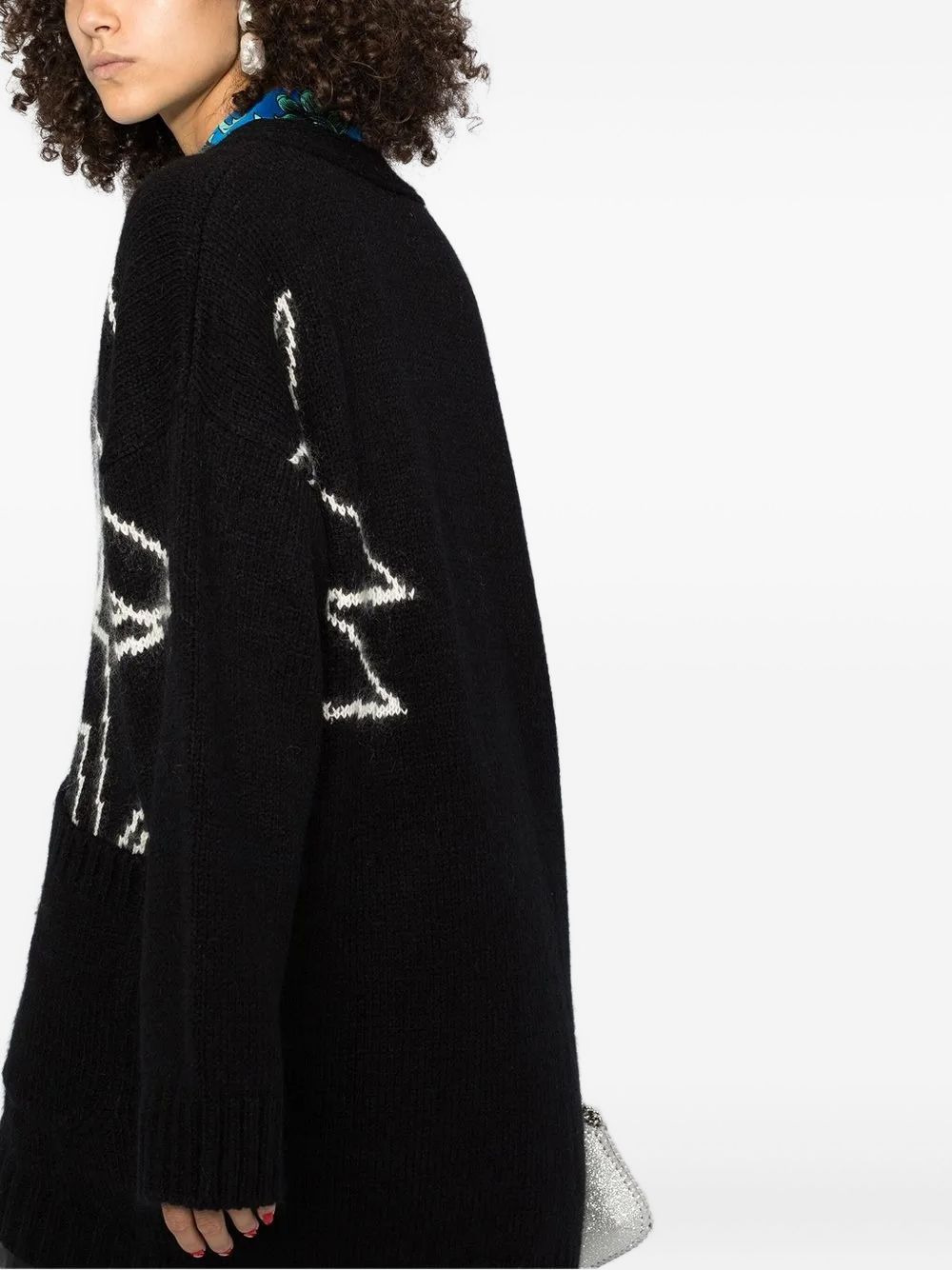 Intarsia-Star Cardigan - 5