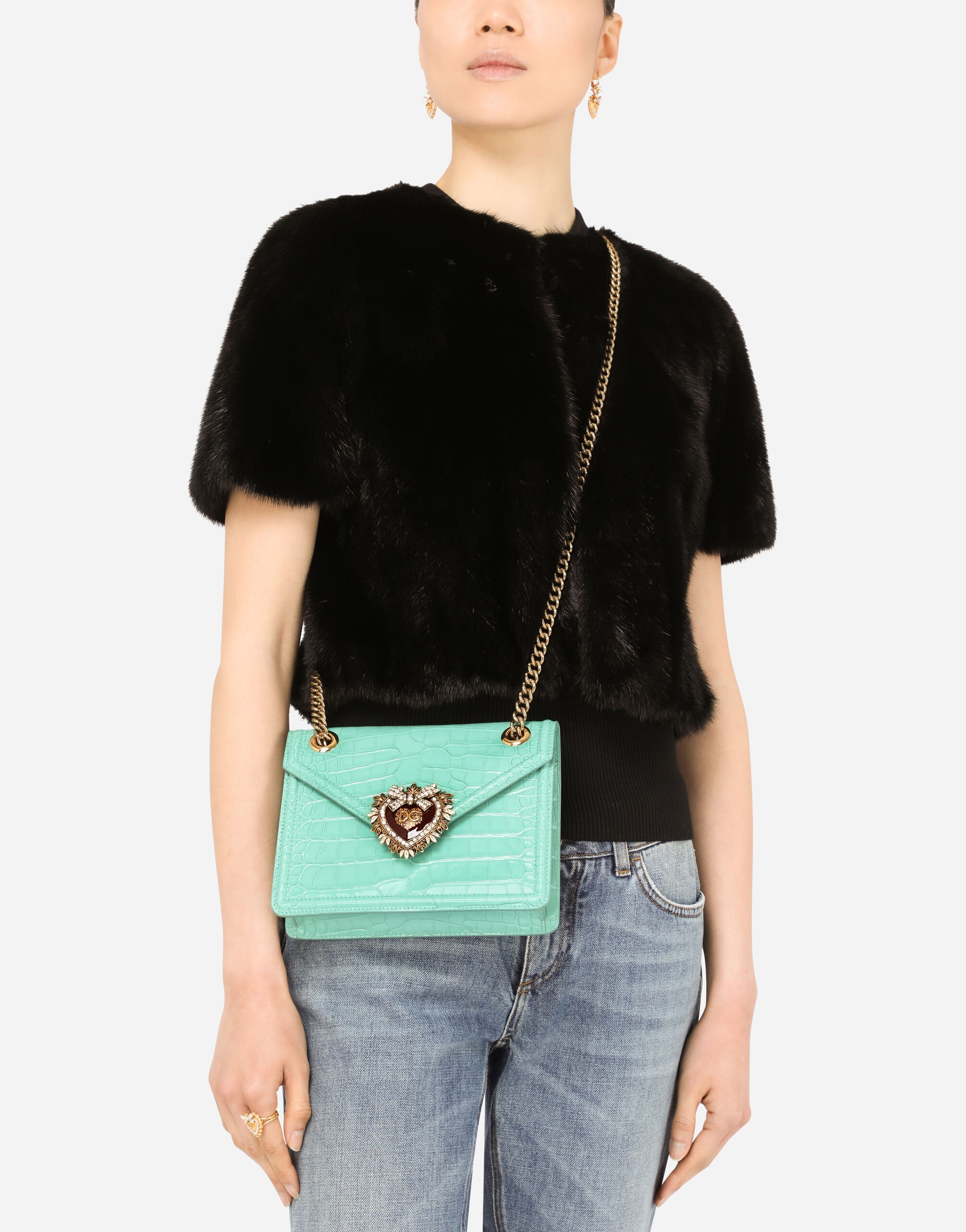 Medium crocodile skin Devotion bag - 2