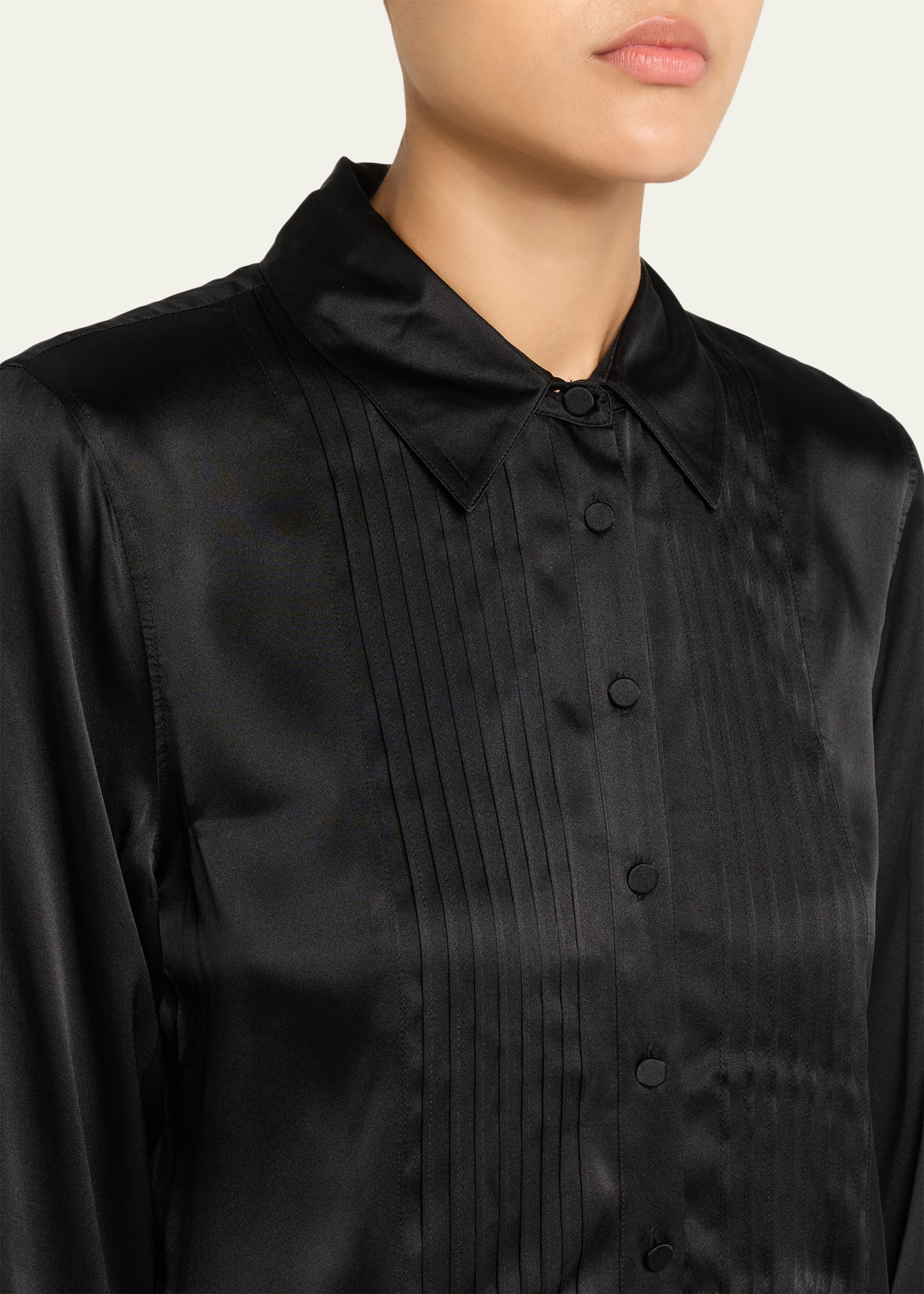 Divya Pintuck Tux Shirt - 5