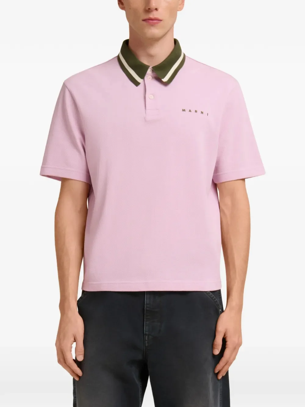 MARNI - Men Contrast Collar T-Shirt - 1