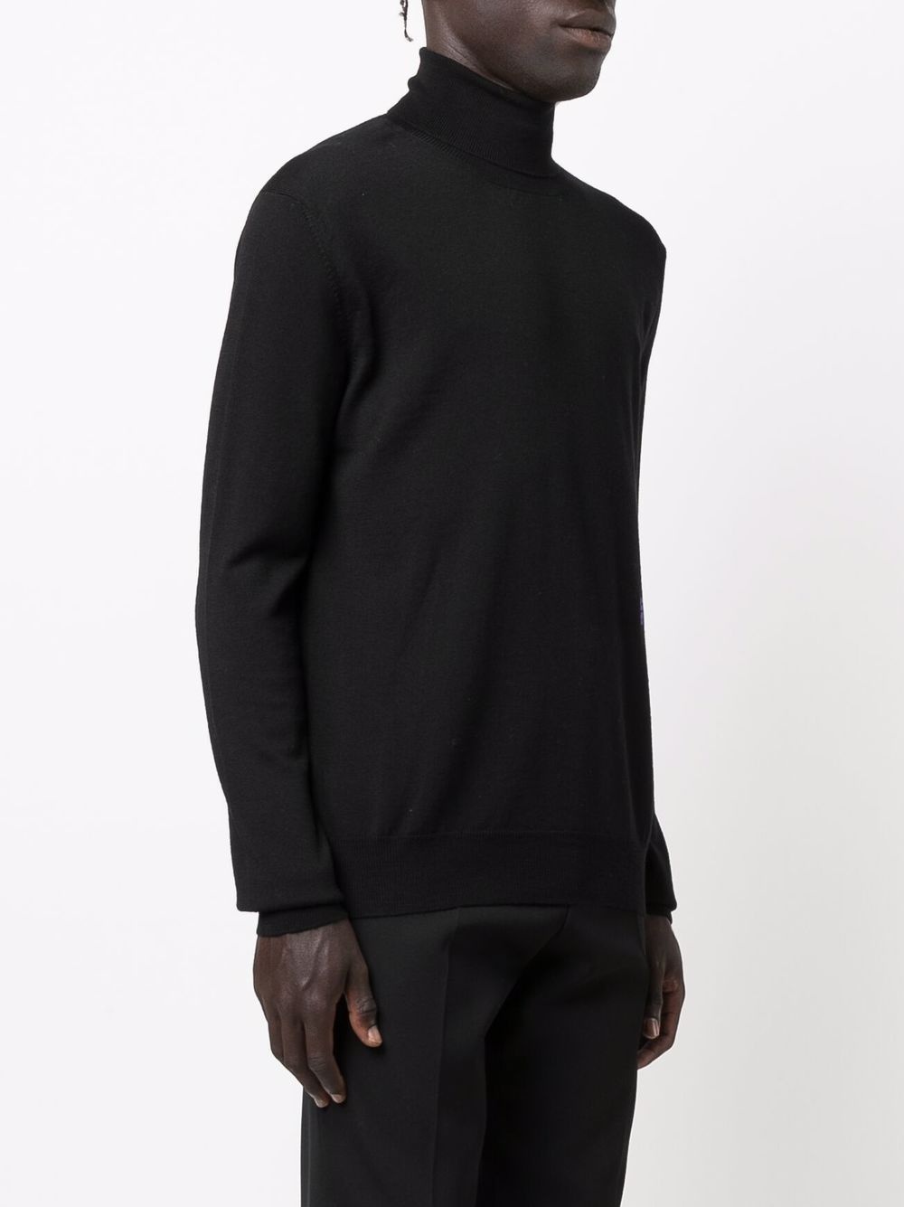 roll neck wool jumper - 3