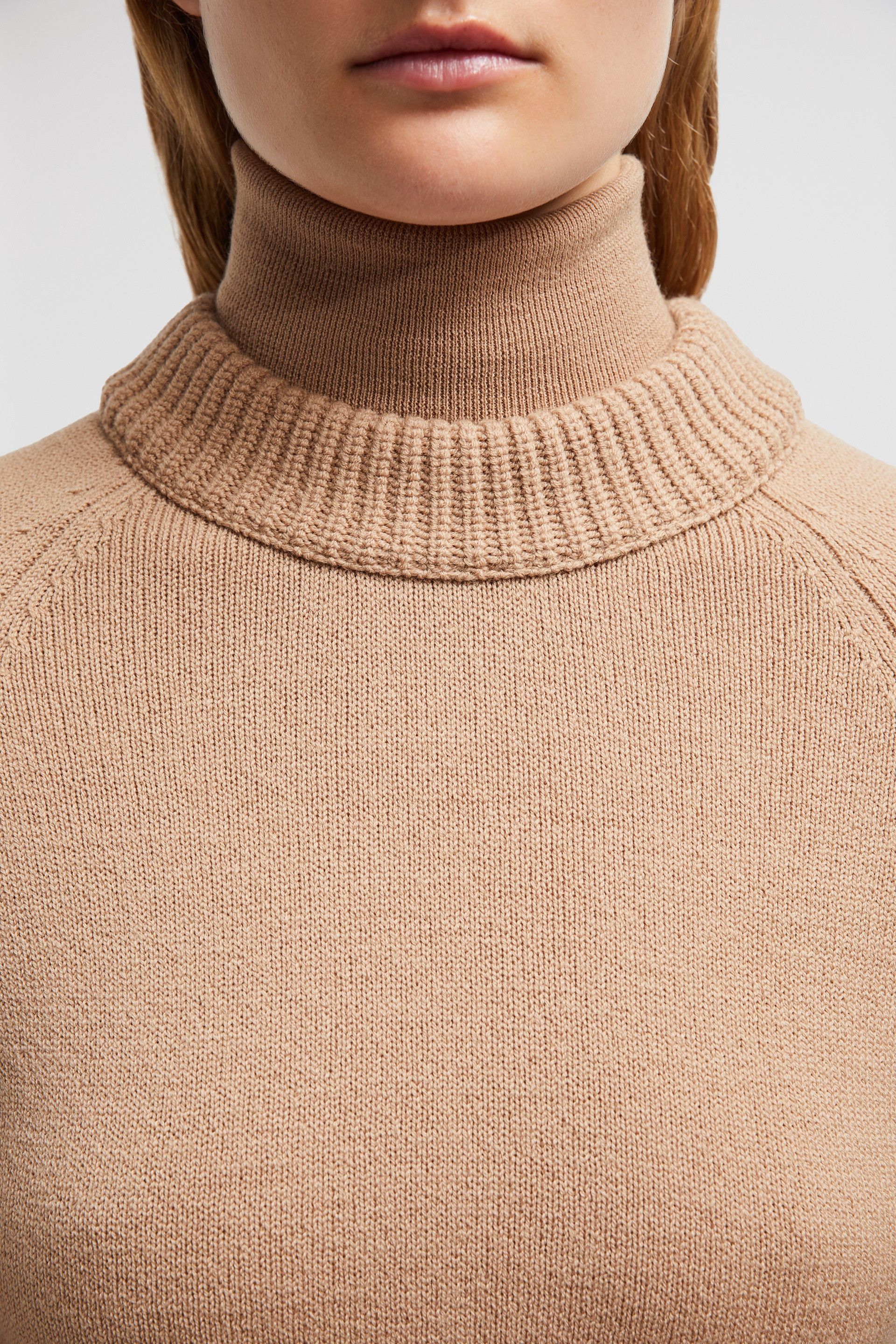 Wool & Fleece Turtleneck Sweater - 7