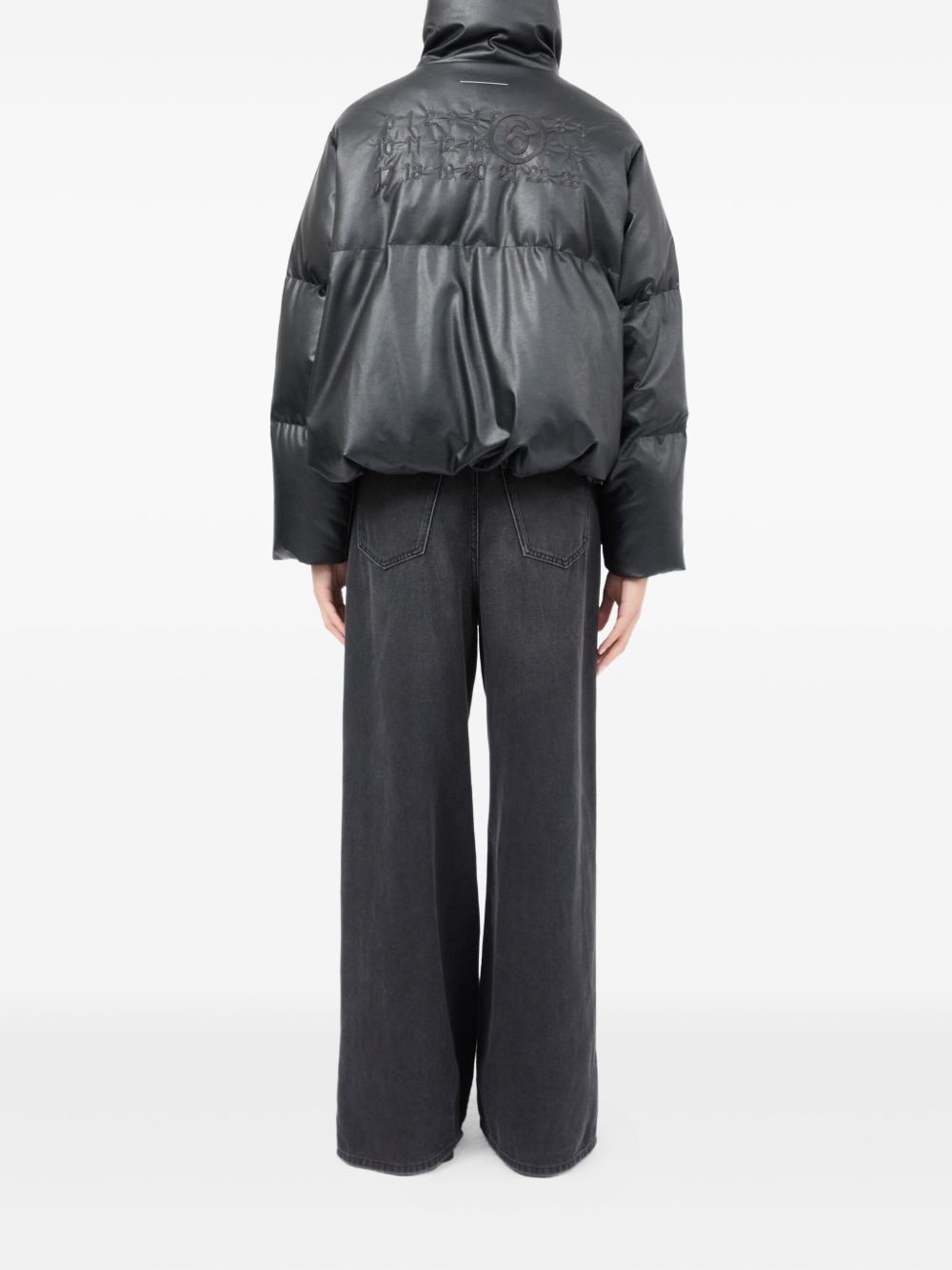 high-neck puffer jacket - 4