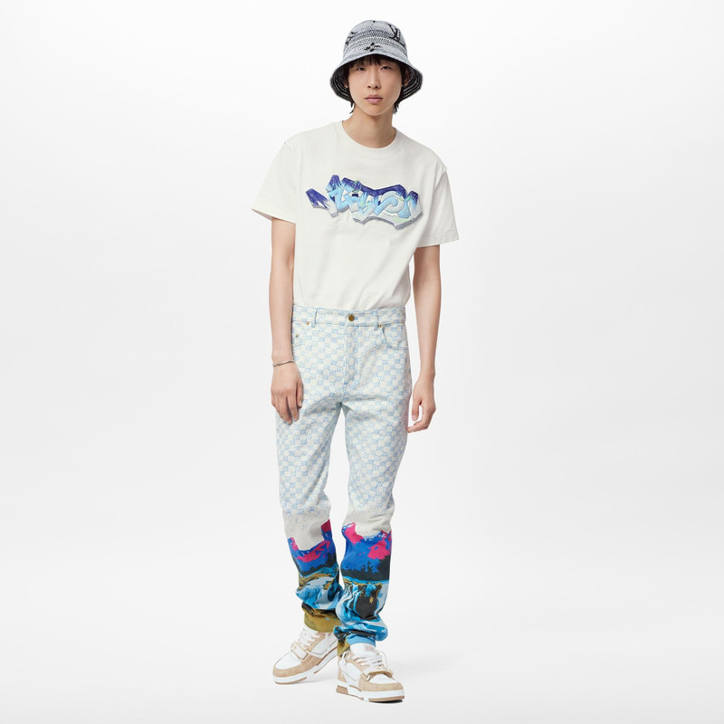 Louis Vuitton Landscape Regular Fit Denim Pants outlook