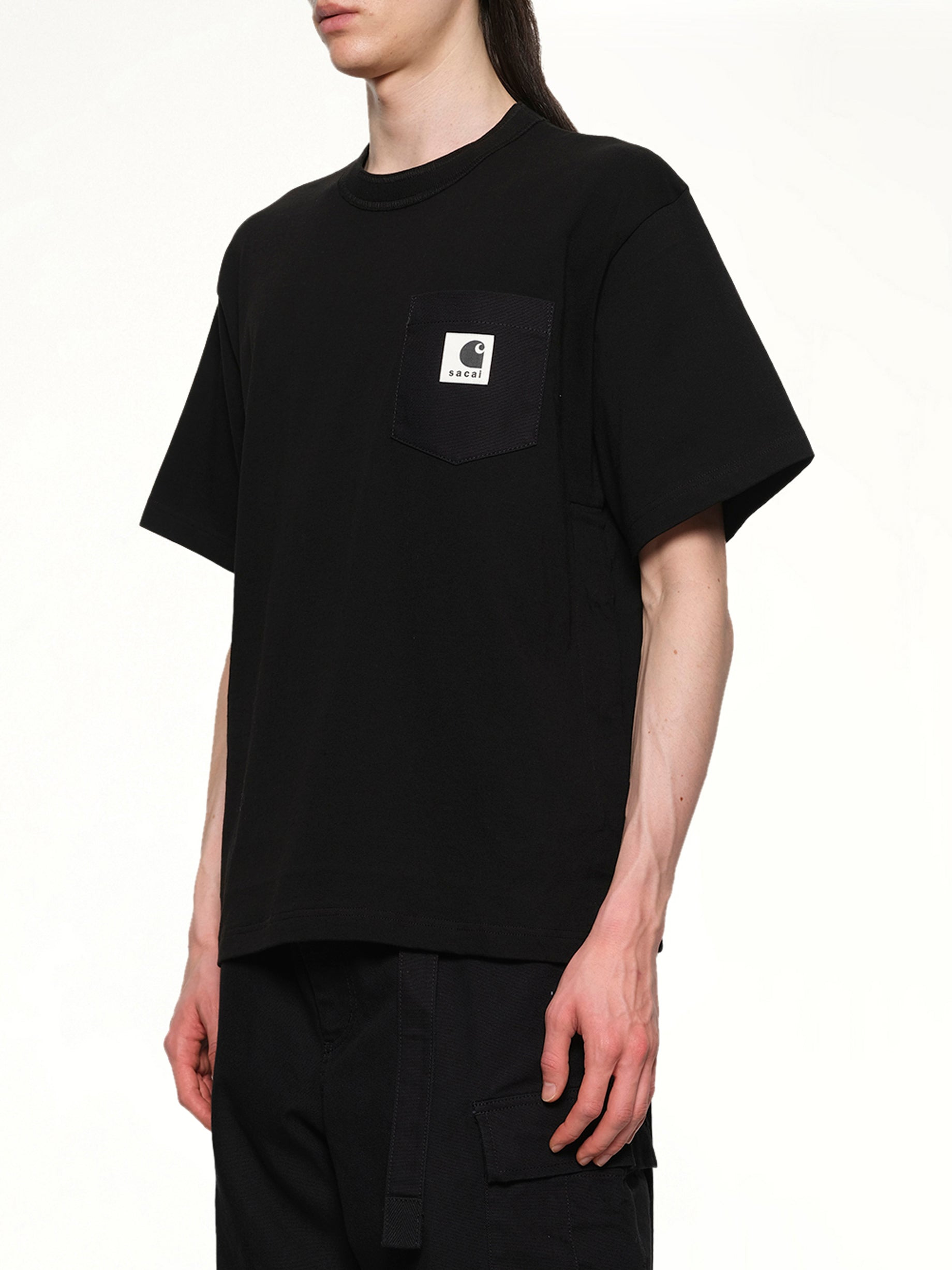 Carhartt WIP Cotton Jersey T-Shirt in Black - 3