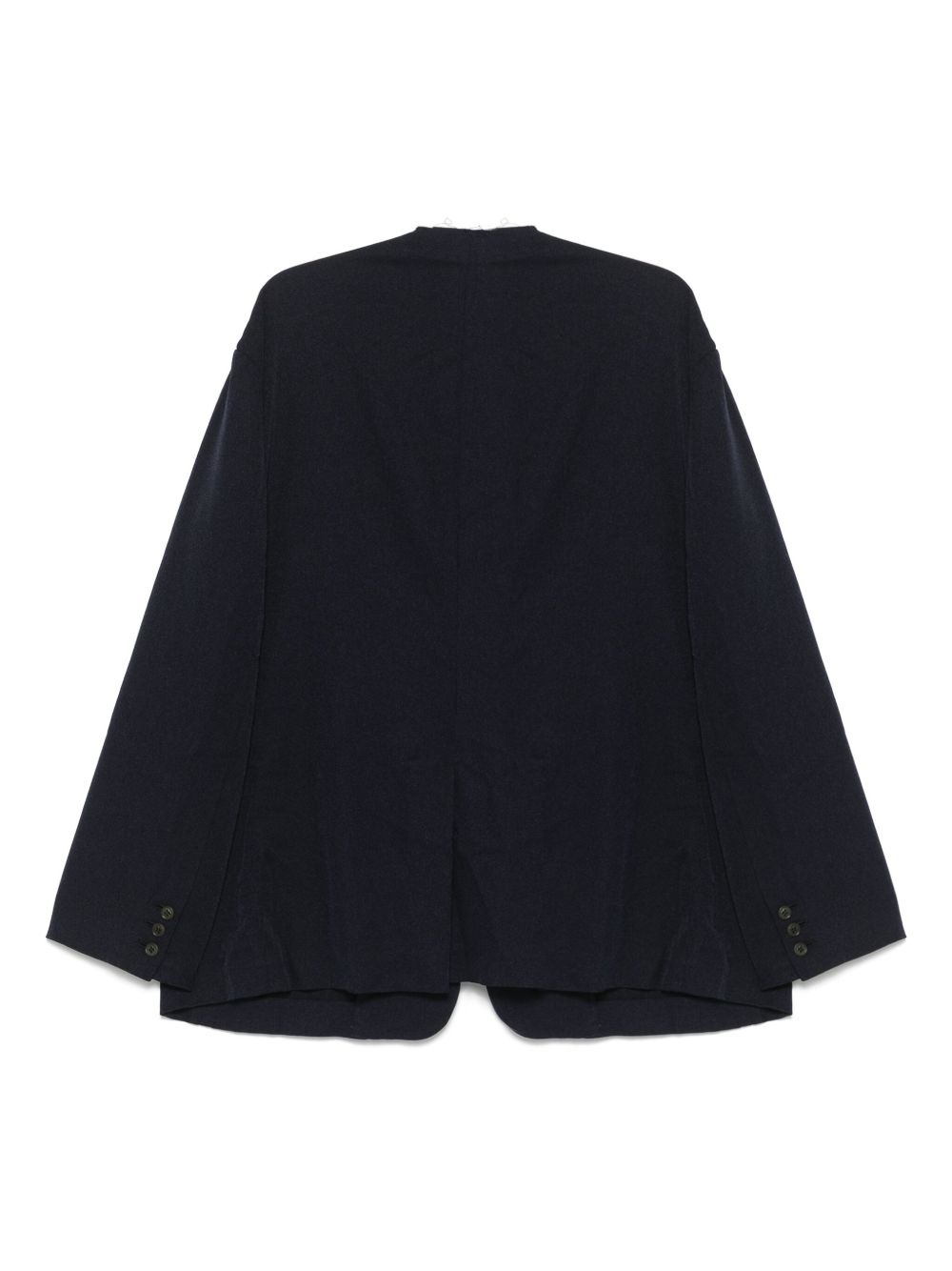 collarless blazer - 2