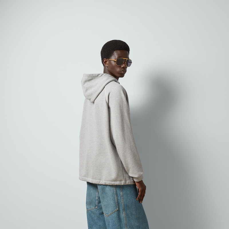 Cotton jersey sweatshirt with Web 7