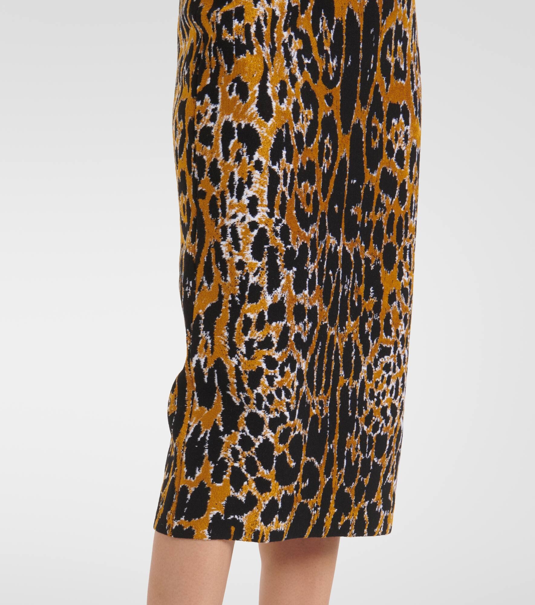Jacquard midi dress - 5