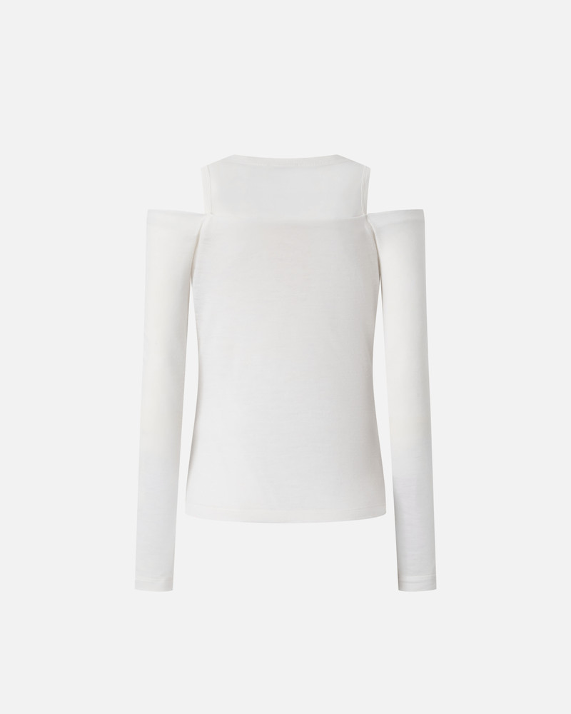 OFF-THE-SHOULDER WOOL BLEND JERSEY TOP 6