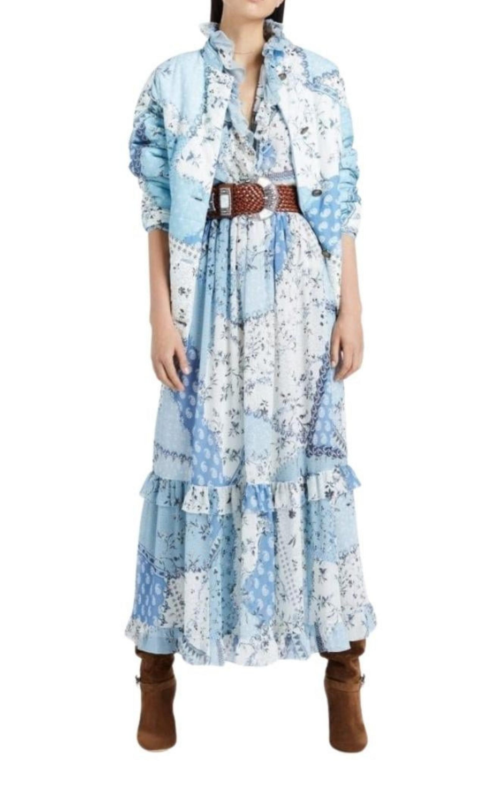 Chio Ruffled Floral-Print Silk-Chiffon Dress - 2