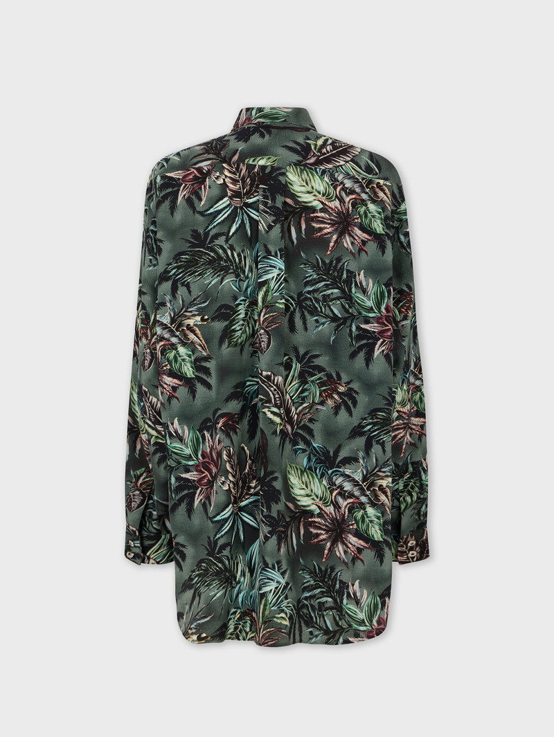 OVERSIZED SHIRT IN FLORAL-PRINTED SILK CREPE 8