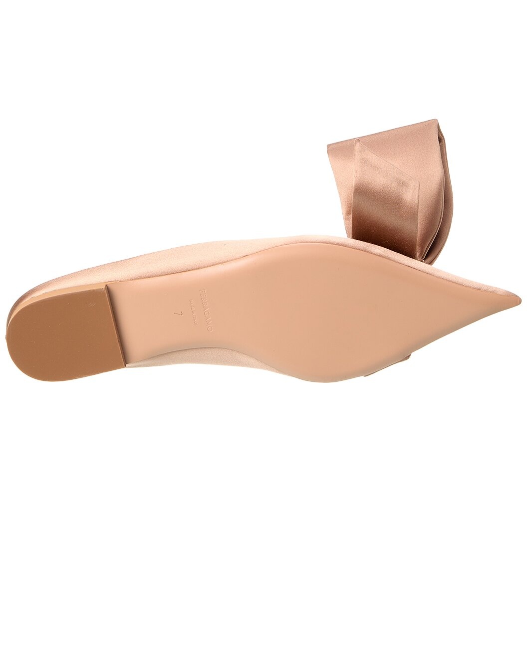 Ferragamo Emii T Satin Flat - 4
