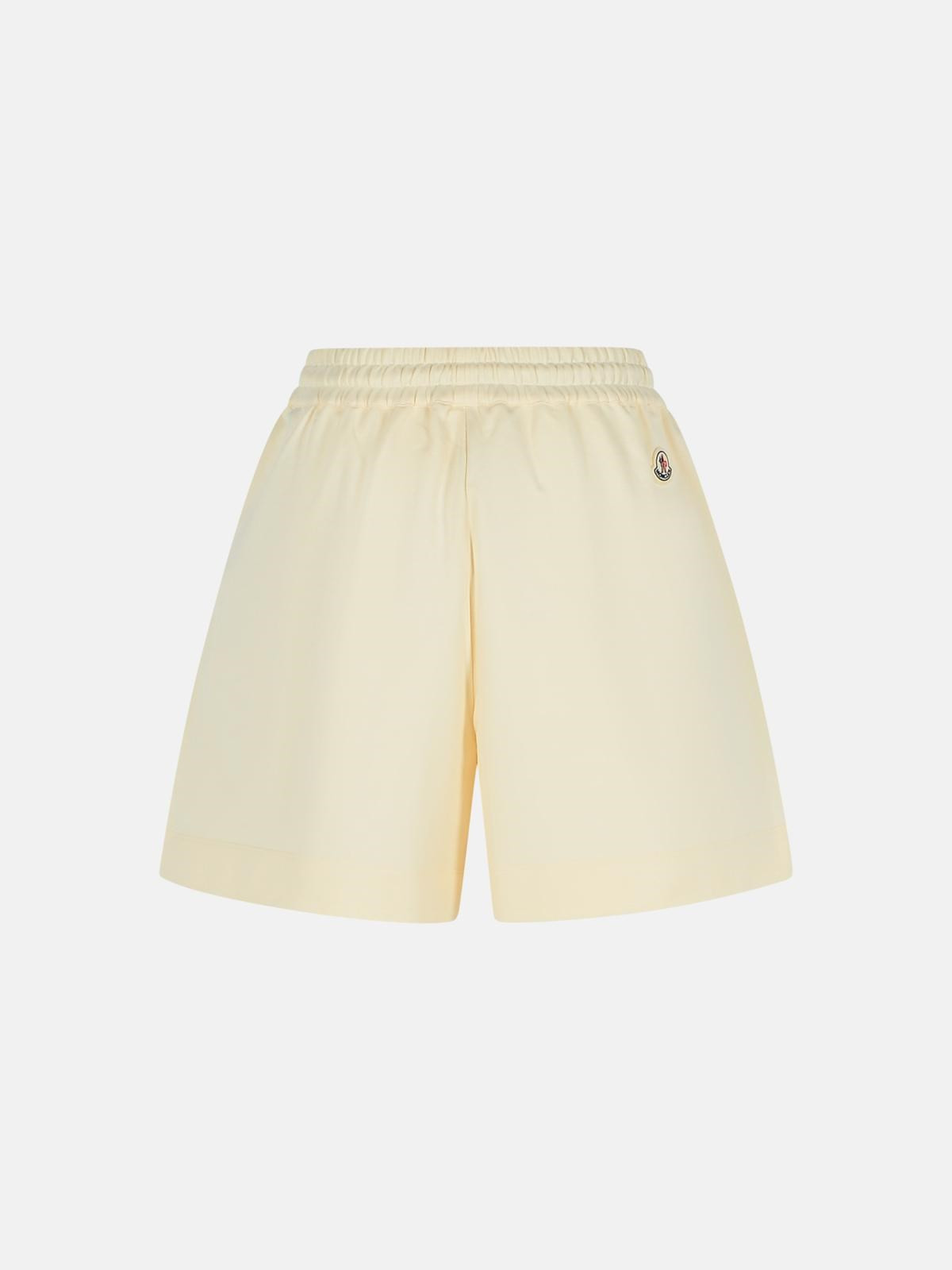 CREAM COTTON SHORTS - 3