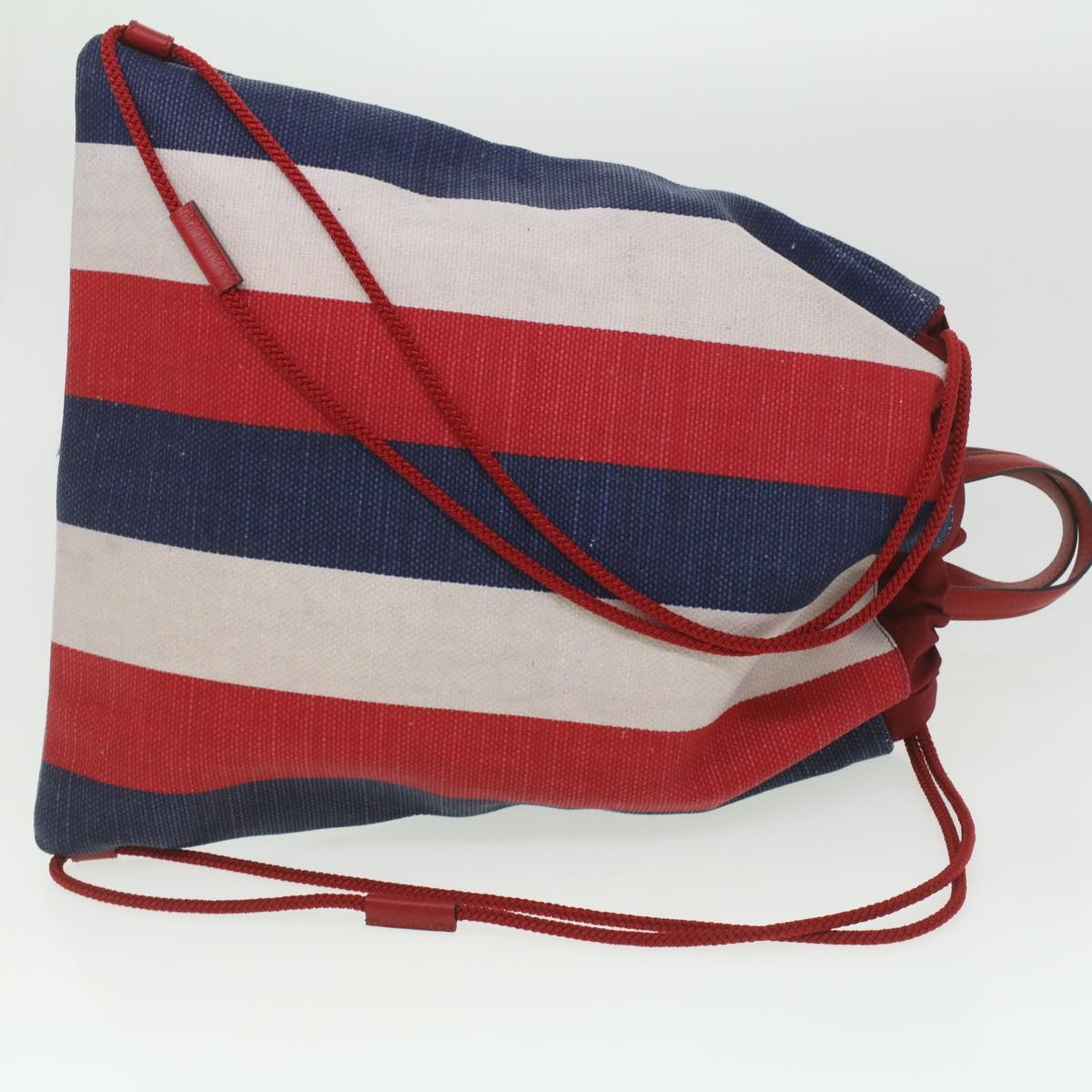 GUCCI Web Sherry Line Backpack Canvas Tricolor Red Blue Green - 8