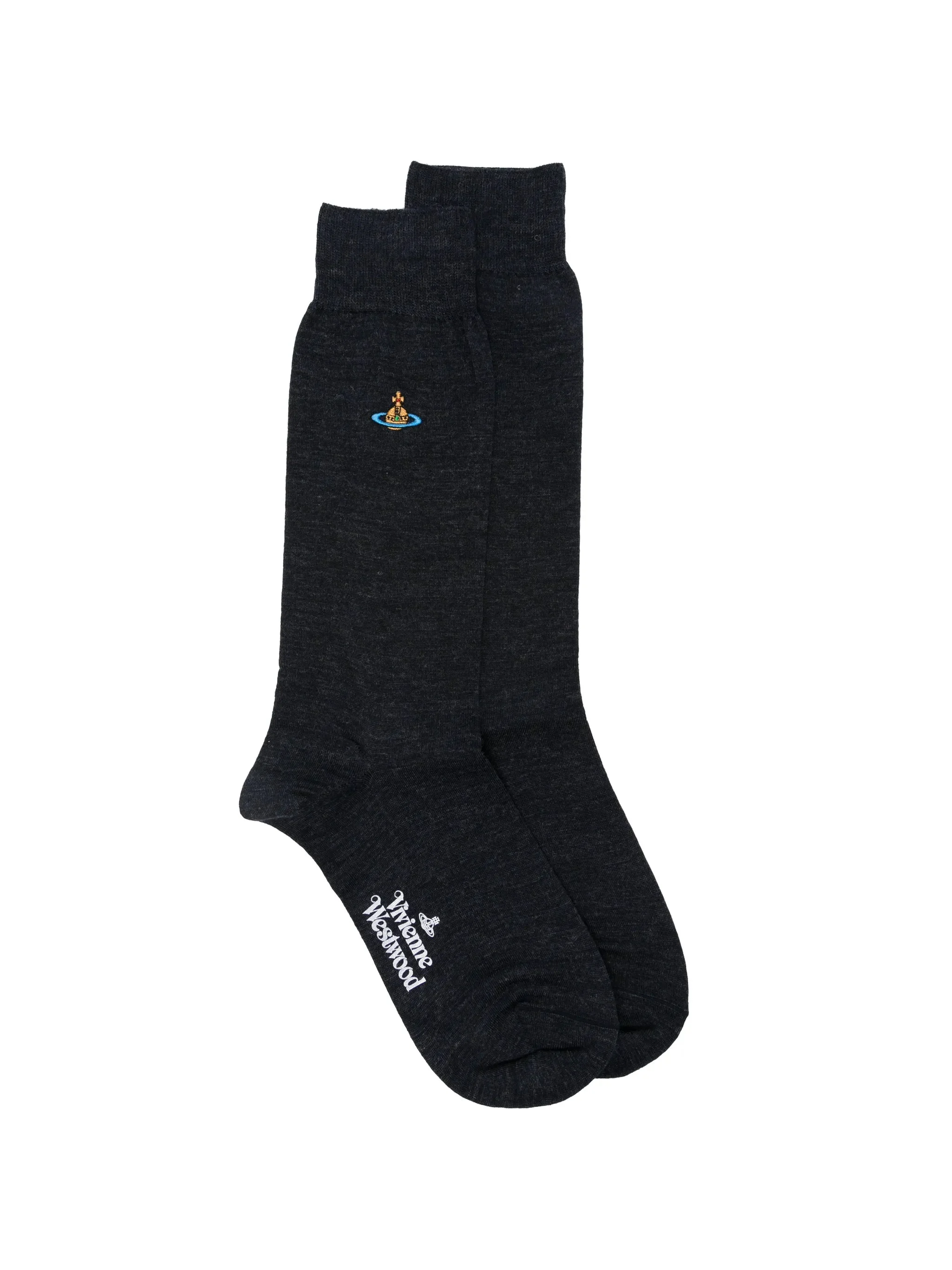 Vivienne Westwood Orb-embroidered Logo-print Socks - 1