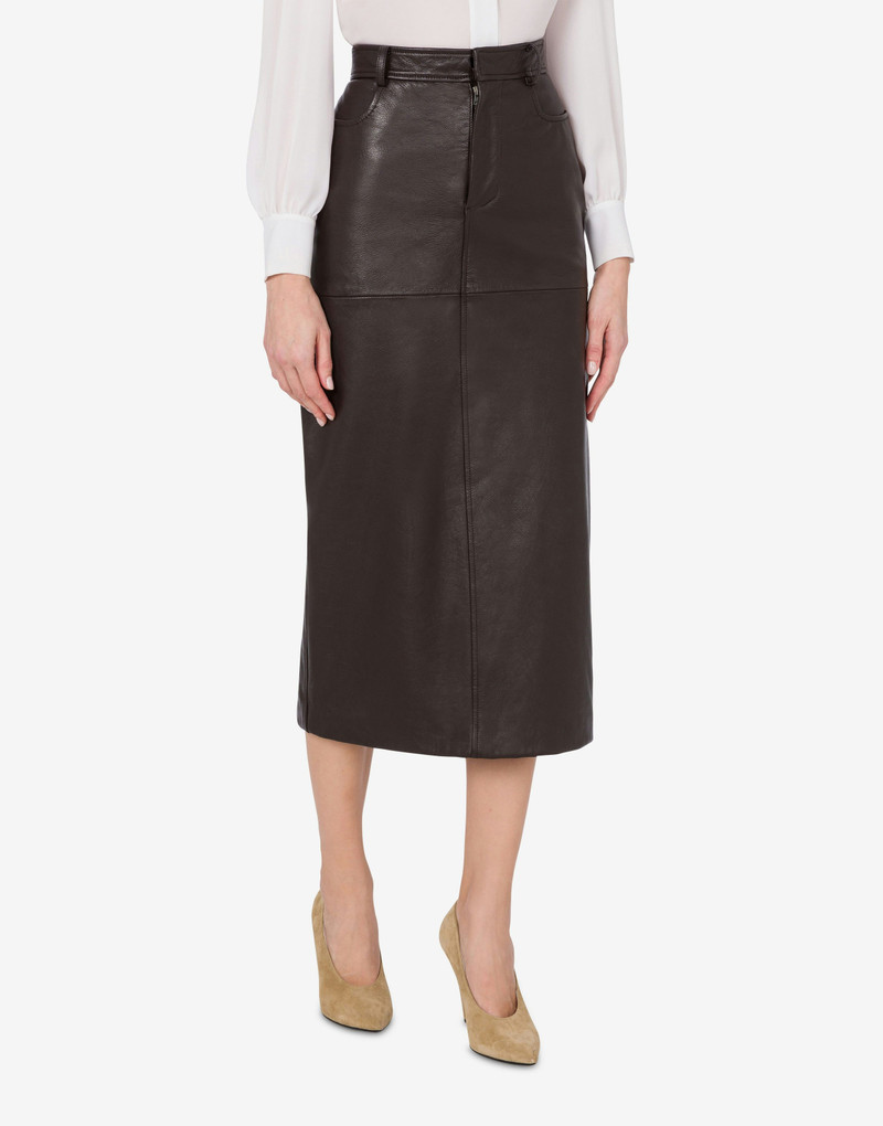 Moschino LONG SKIRT IN NAPA outlook