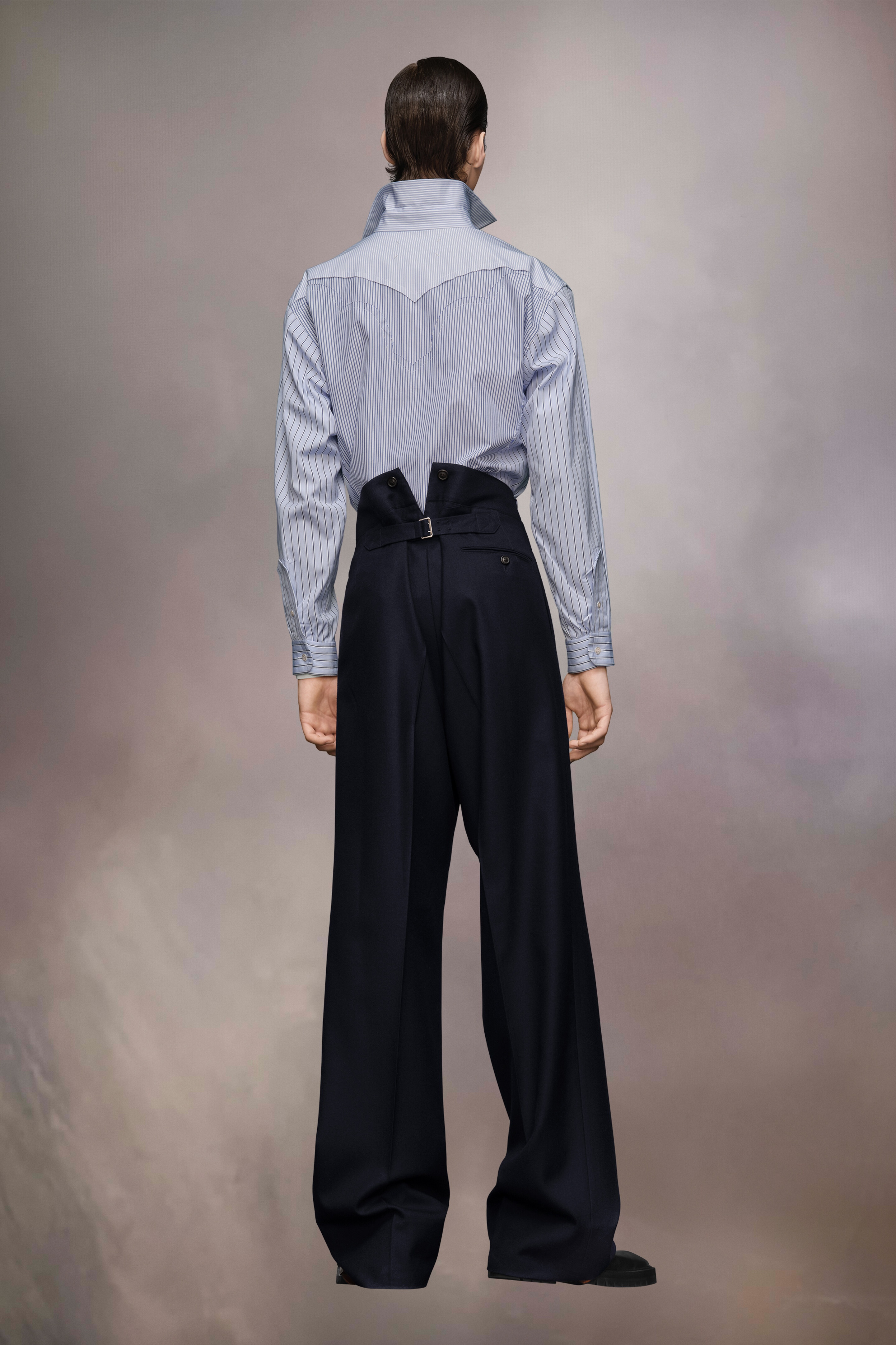 Stripe Yoke Shirt - 5