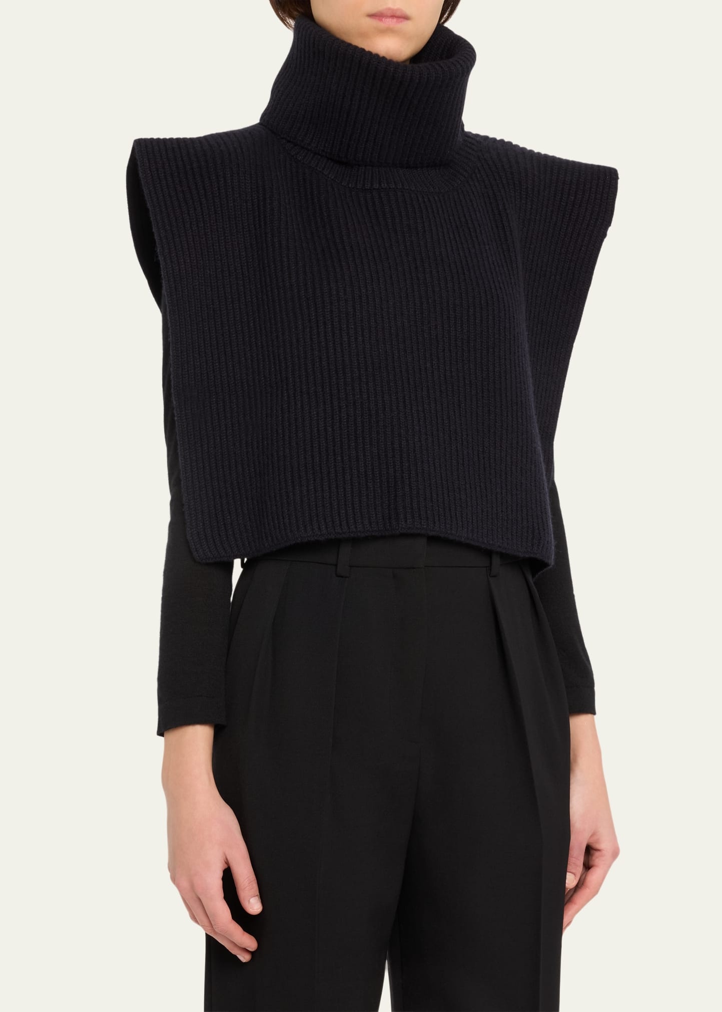 Eppie Cashmere Rib Turtleneck Collar - 4