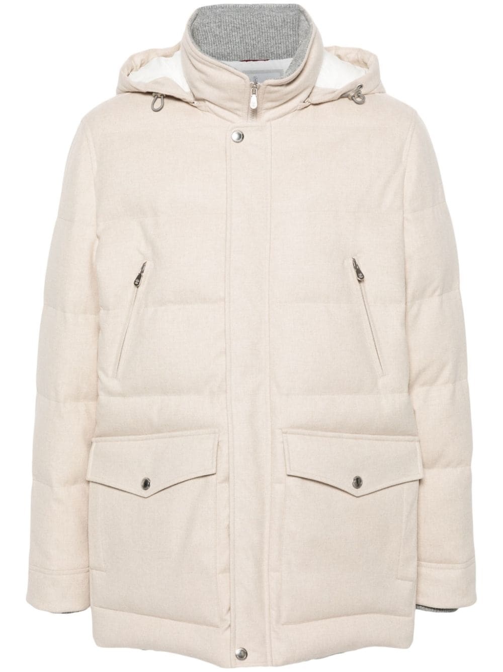 wool puffer jacket - 1