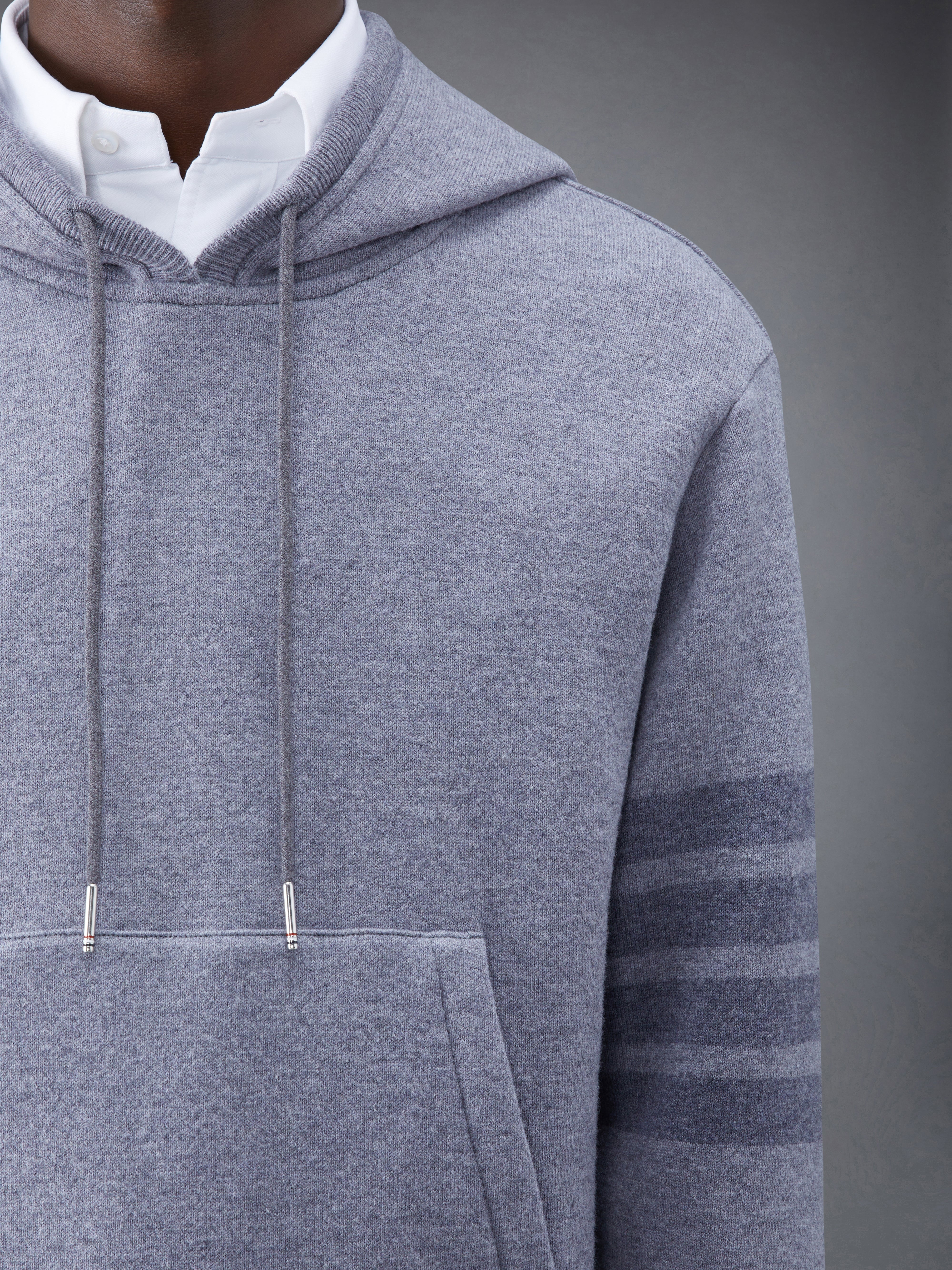 Wool Loopback 4-Bar Hoodie Pullover - 4