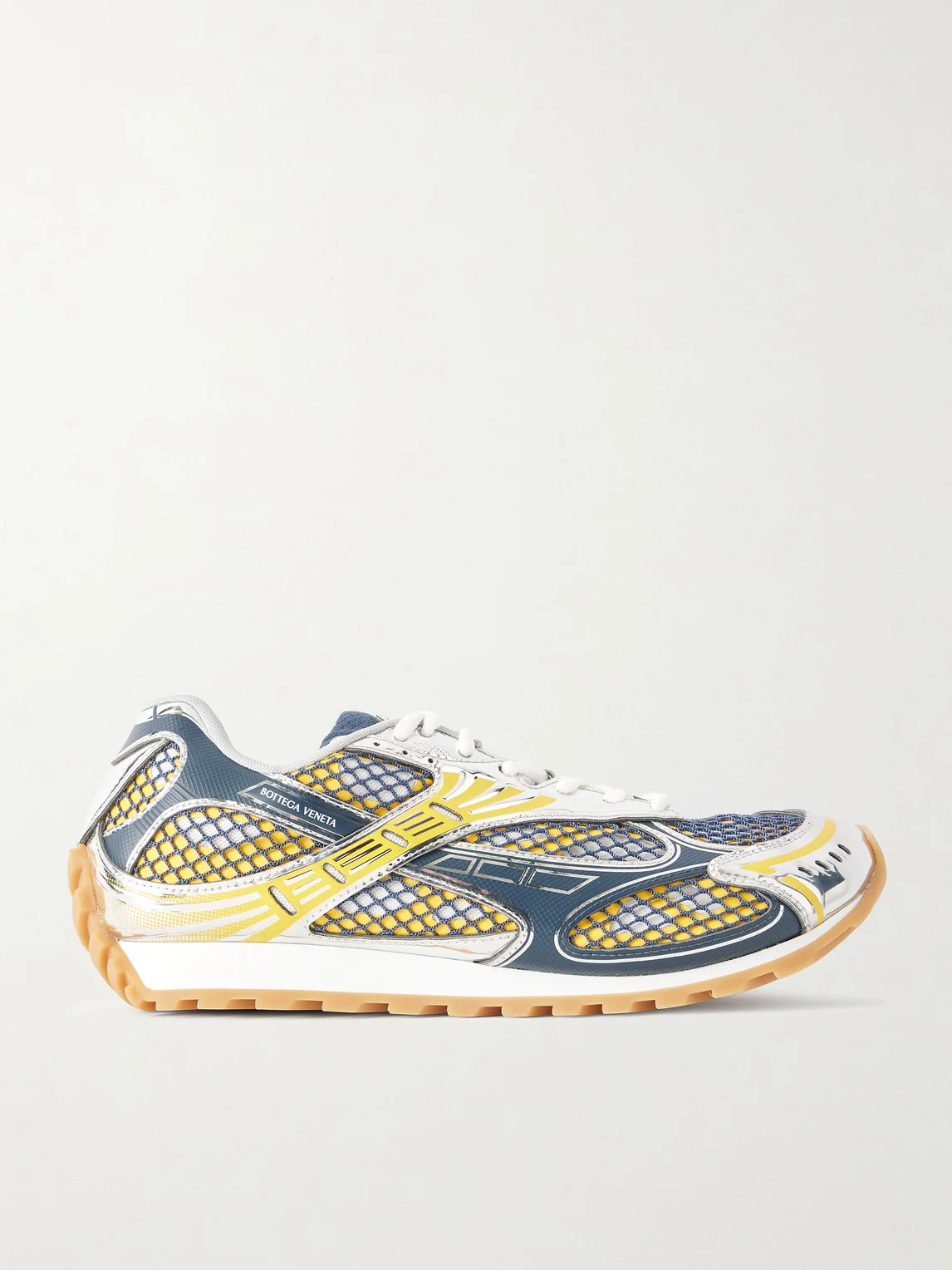 Orbit Metallic Rubber and Mesh Sneakers - 1