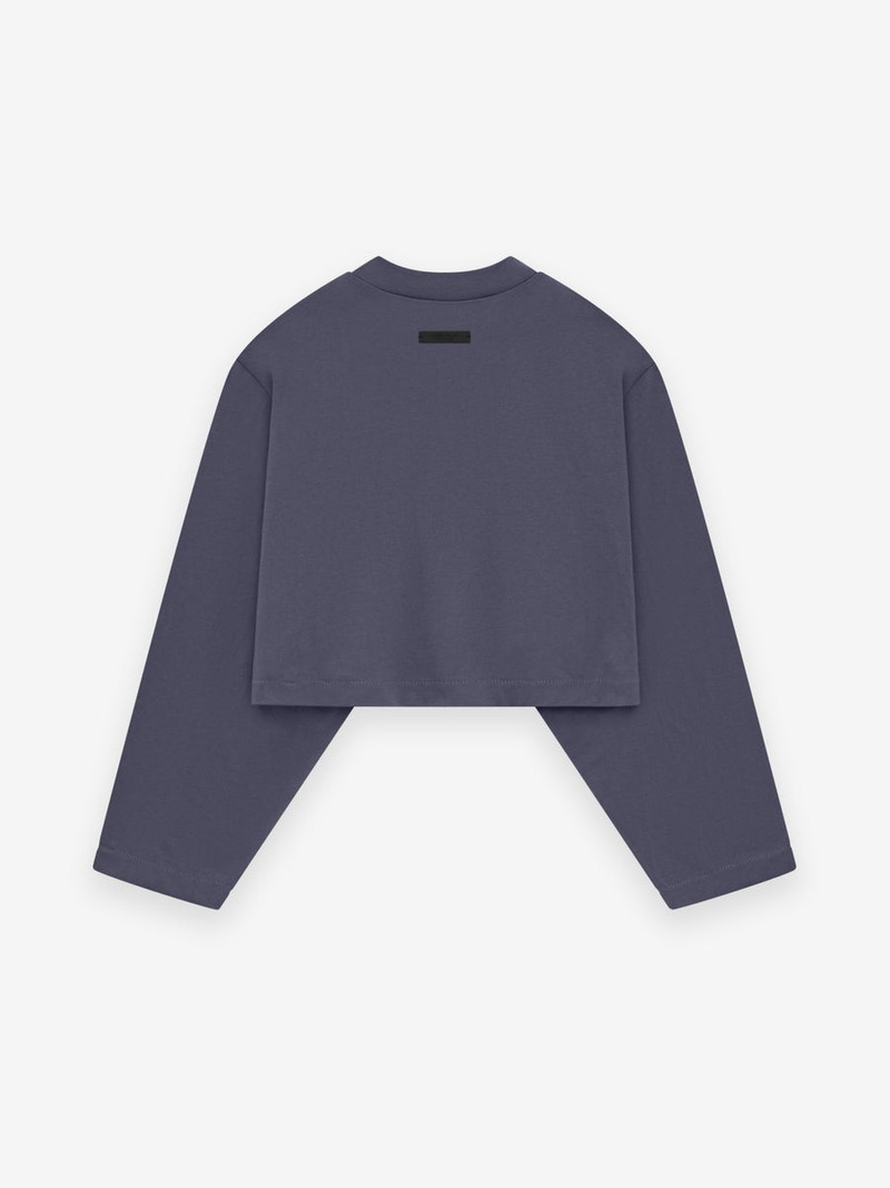 ESSENTIALS Women's Tri-Blend Cropped Longsleeve Shirt outlook