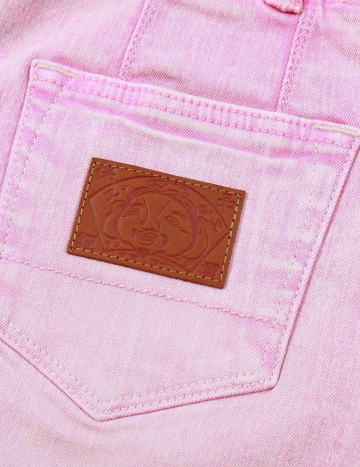 SEAGULL EMBROIDERY FUCHSIA DENIM SKIRT - 8