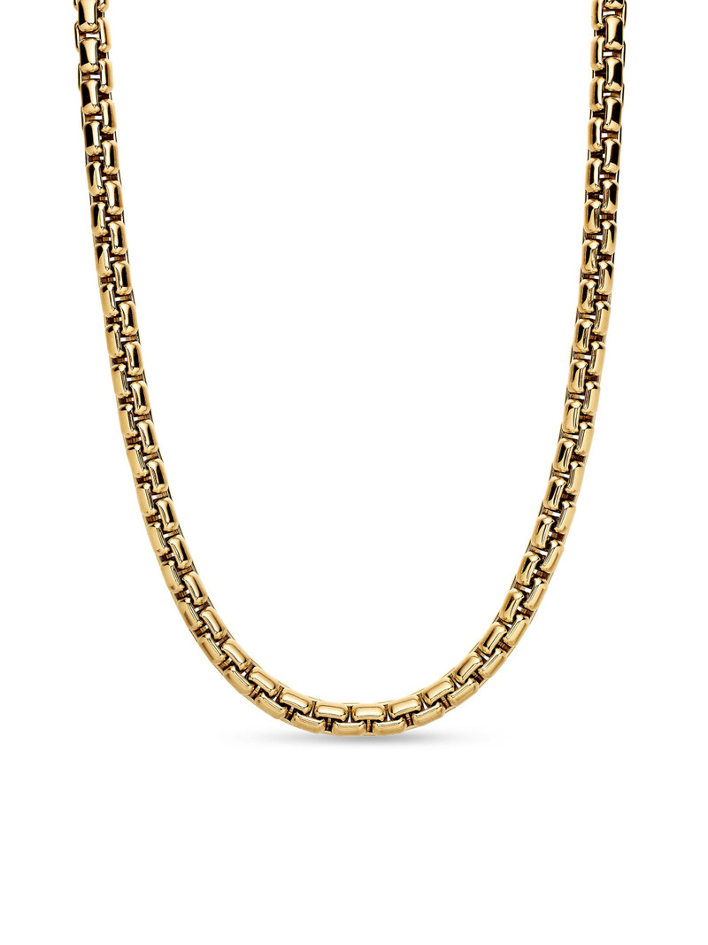 Men's Box Chain Necklace in 18K Yellow Gold, 7.5MM - Gold 1