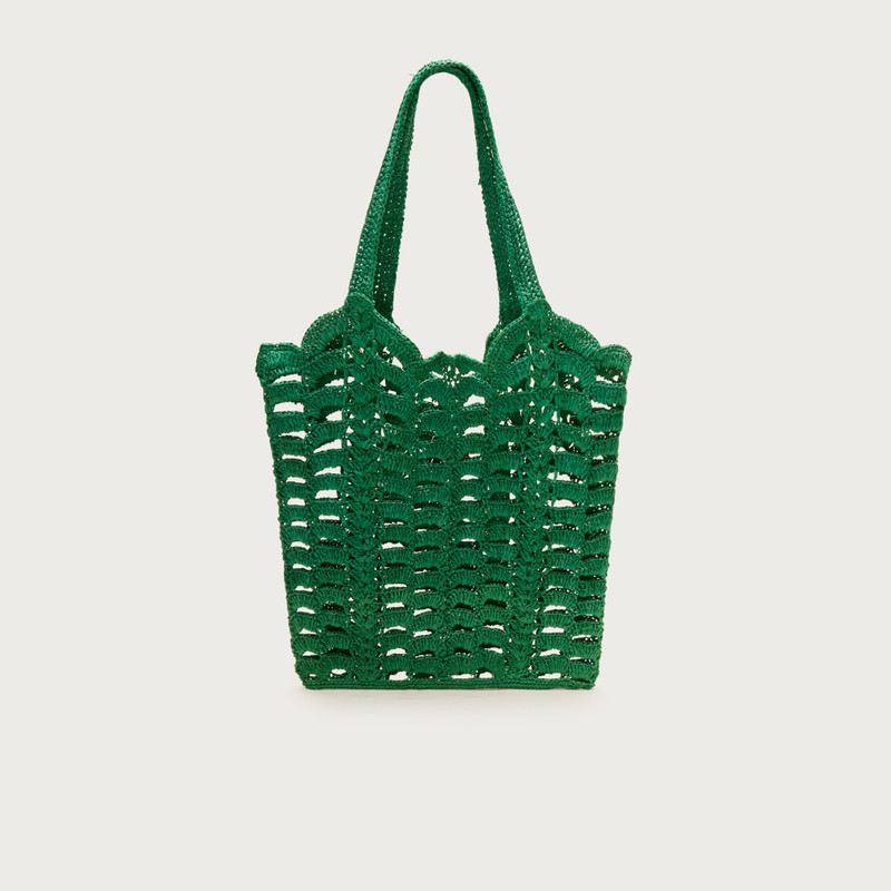 Handwoven straw tote bag 1