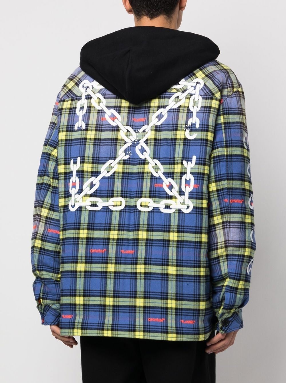 plaid-check shirt jacket - 4