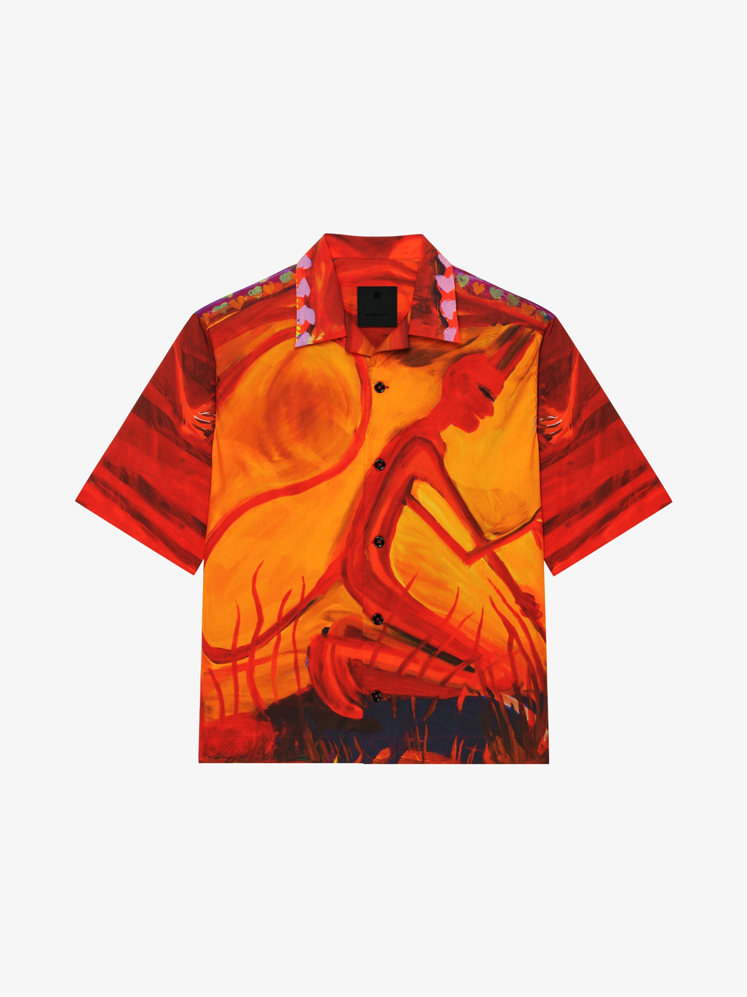 HAWAIIAN SHIRT IN COTTON WITH DEVIL PRINT - 1