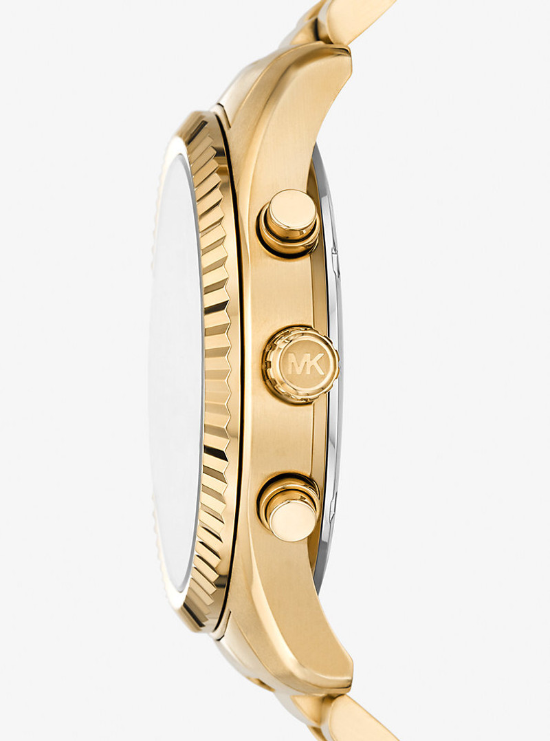 MICHAEL KORS Oversized Lexington Gold-Tone Watch outlook