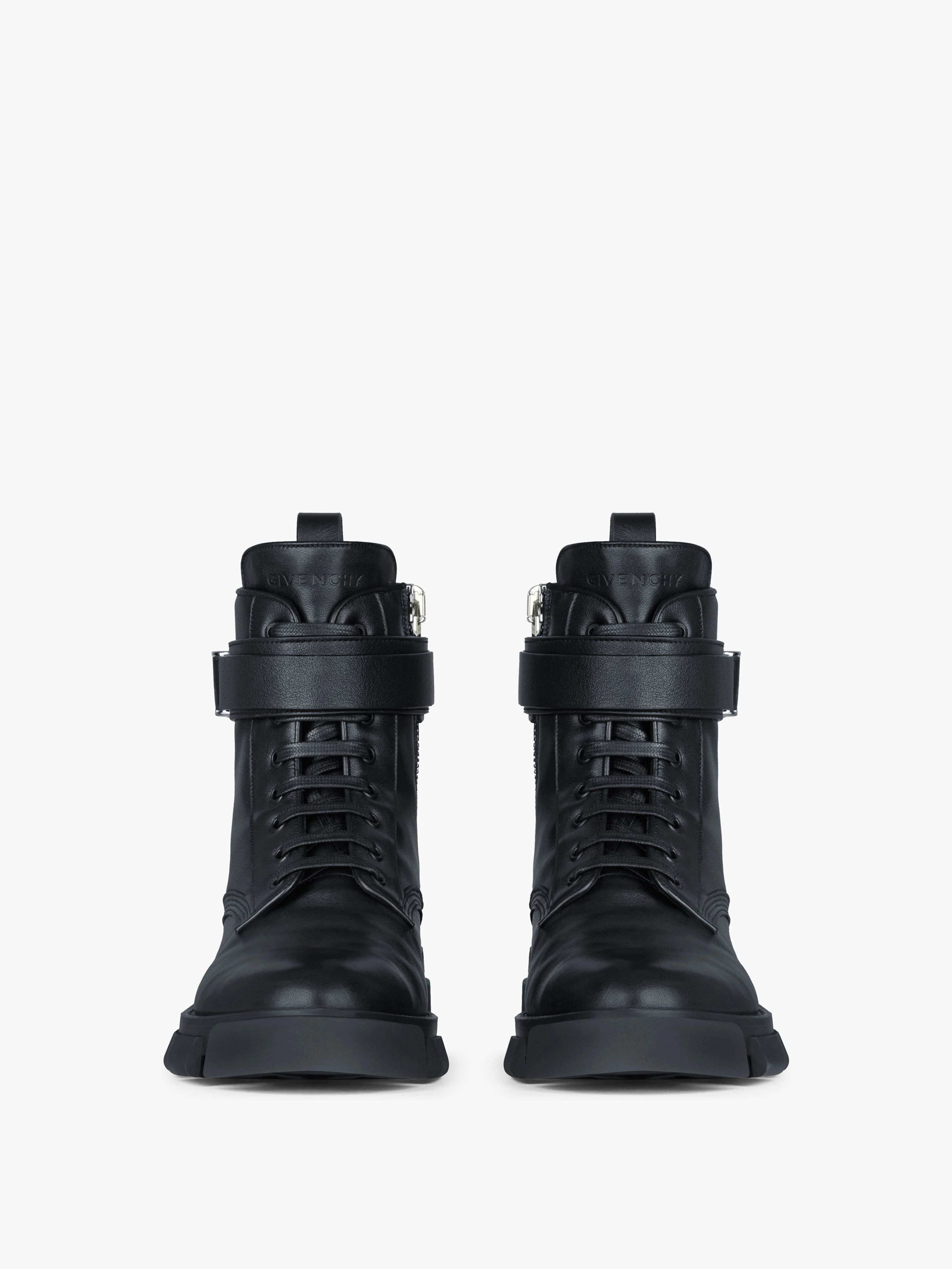 TERRA BOOTS IN LEATHER WITH 4G BUCKLE - 2