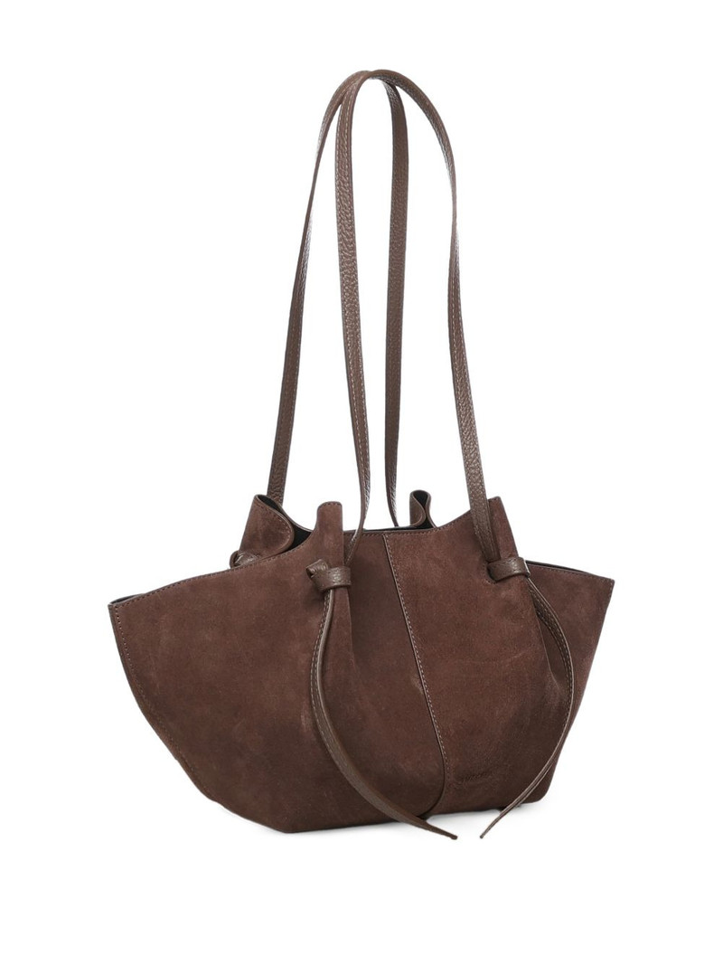 large Mochi suede knot shoulder bag 3