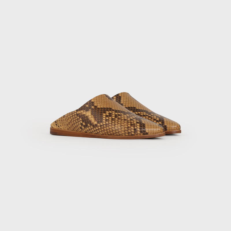 CELINE CELINE JACNO BABOUCHE IN SHINY PYTHON outlook