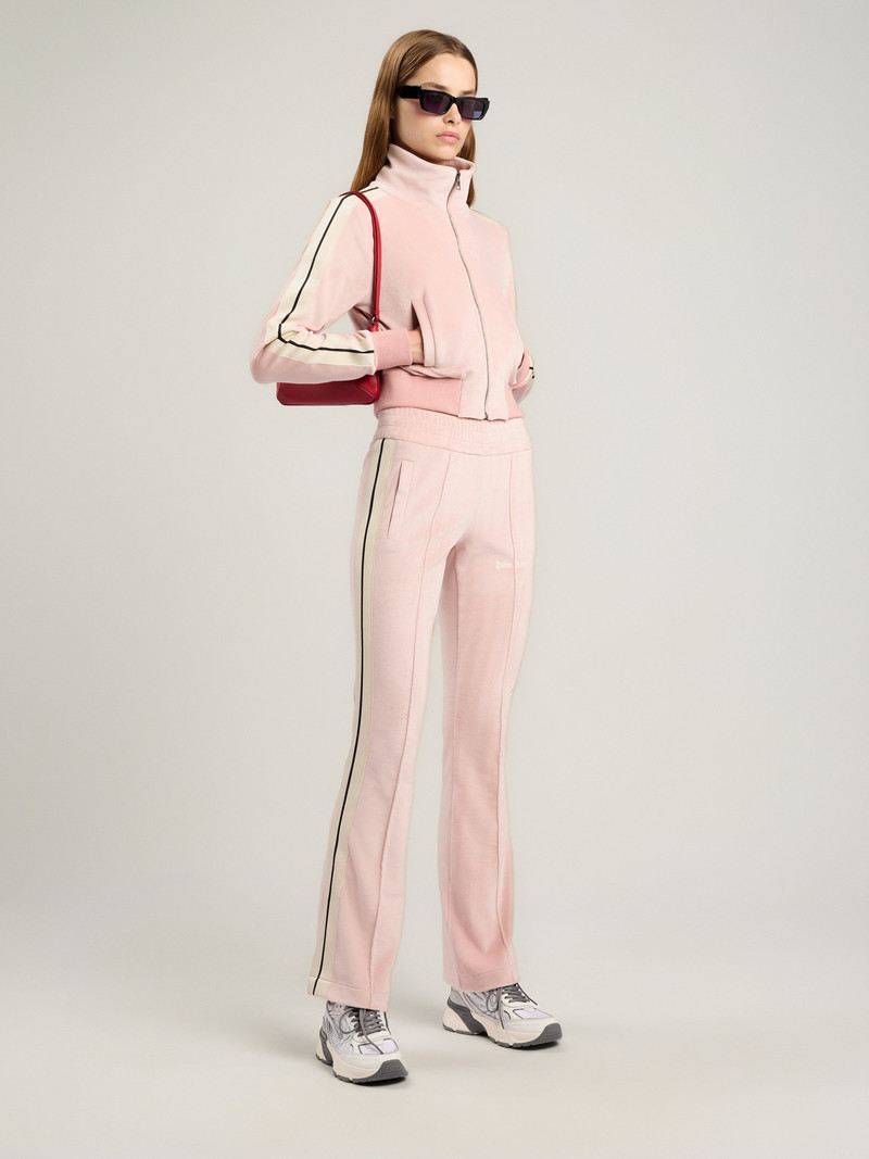 Palm Angels Logo Chenille Crop Track Jacket outlook
