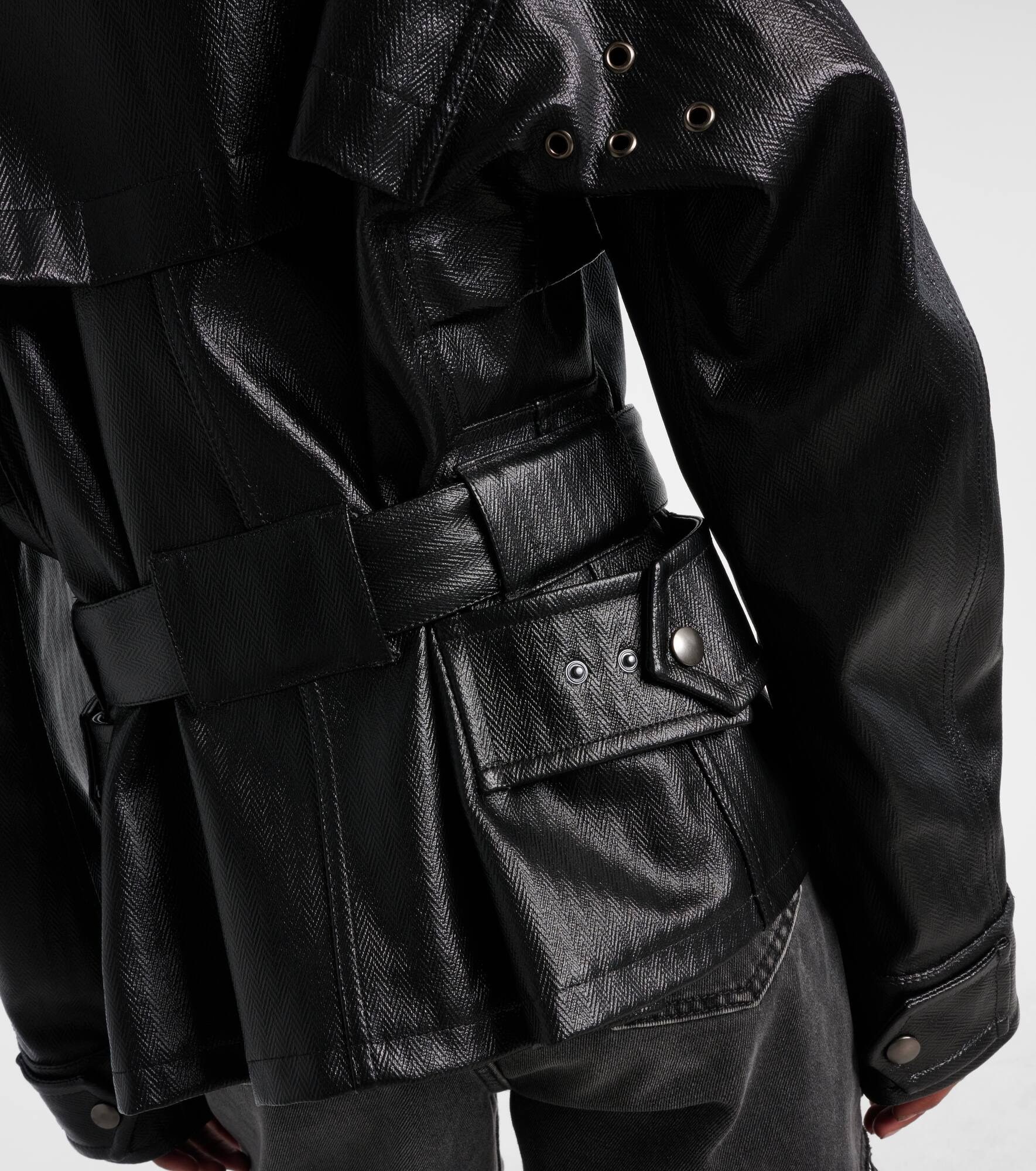 Herringbone cotton jacket - 5
