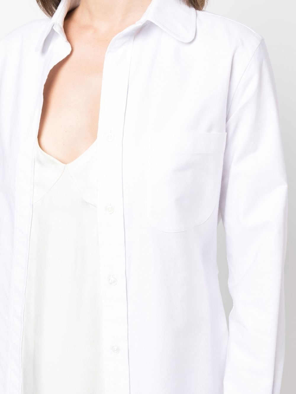 tab-detail shirt dress - 5
