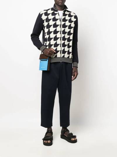 Marni Gabardine cotton cropped trousers outlook