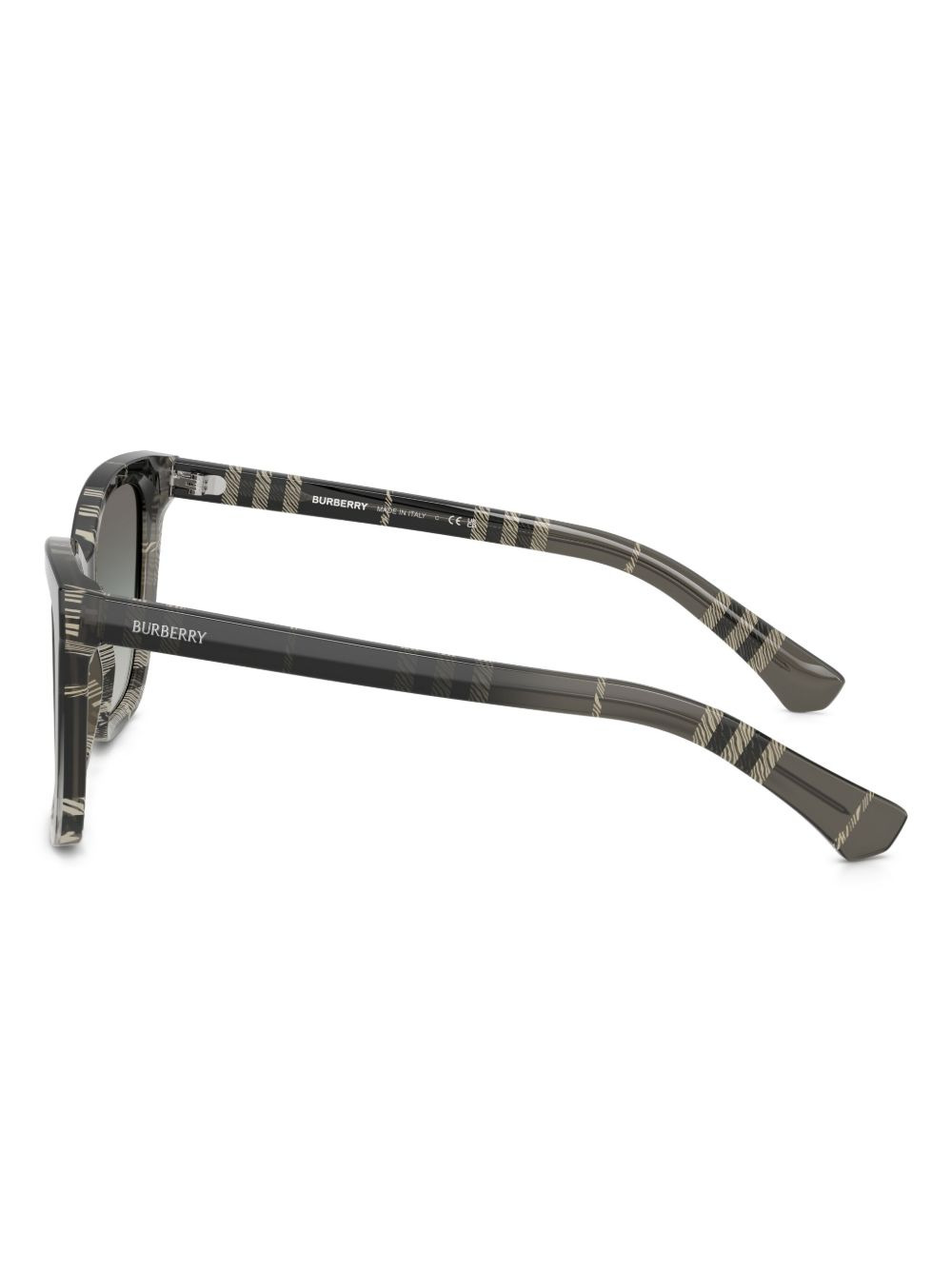 check-pattern cat-eye sunglasses - 4