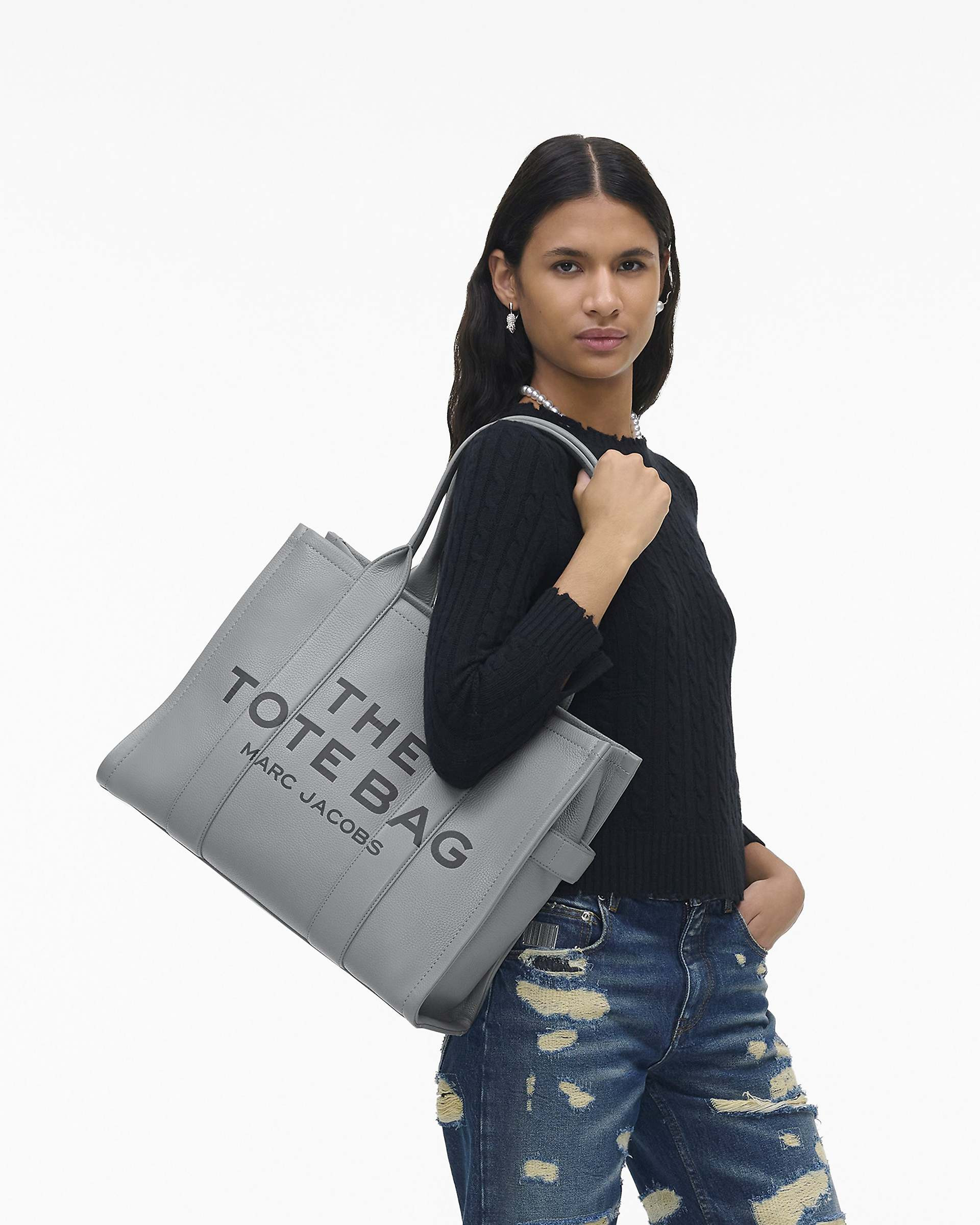 THE LEATHER LARGE TOTE BAG - 2