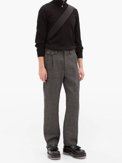 Maison Margiela Elbow-patch cotton-blend sweater outlook