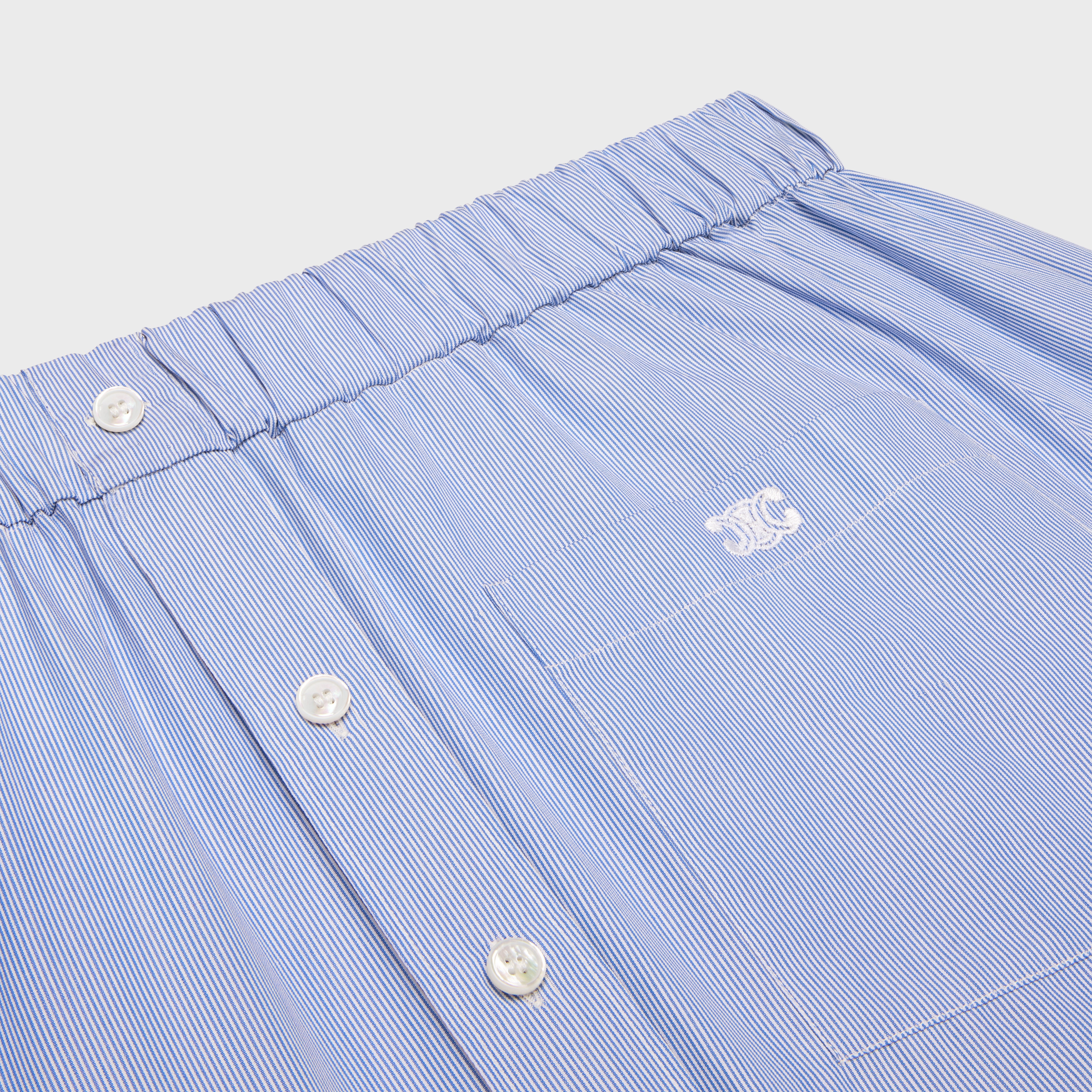 off-the-shoulder shirt in cotton poplin - 3