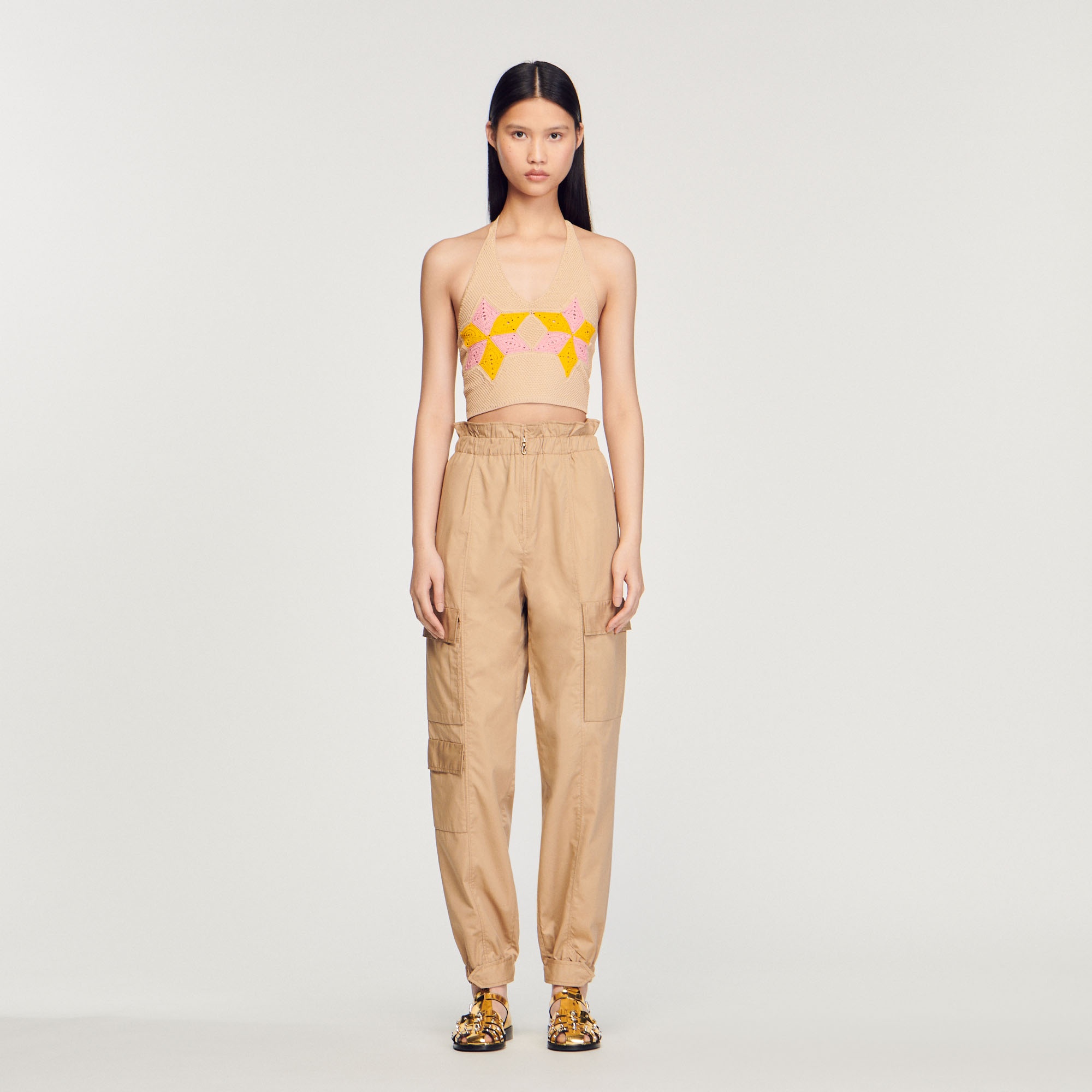 Cropped crochet top - 3