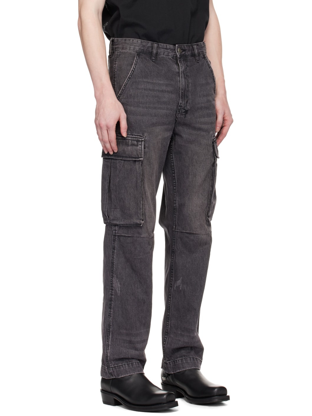 Black Riot Cargo Jeans - 2