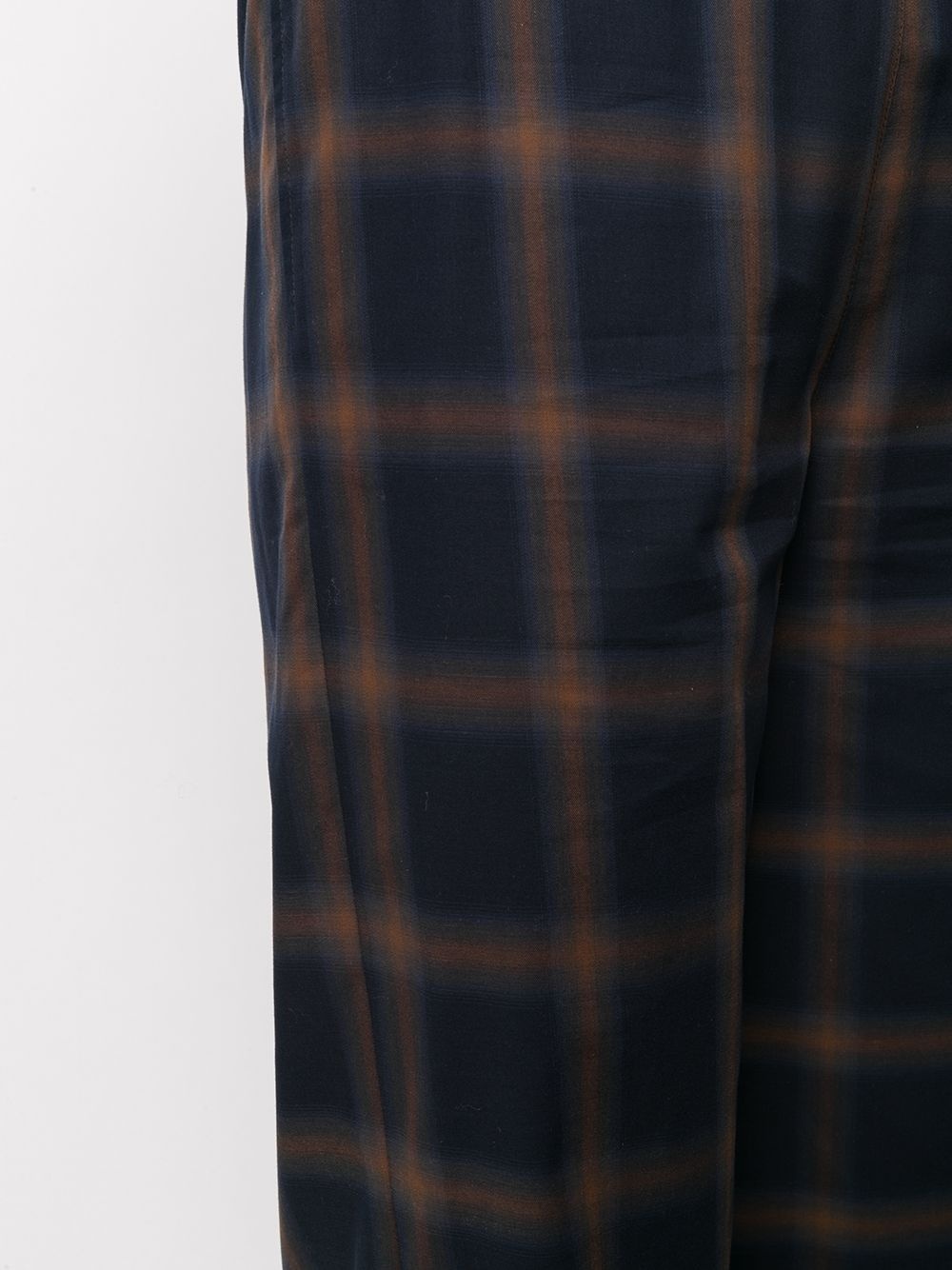 plaid wide-leg trousers - 5