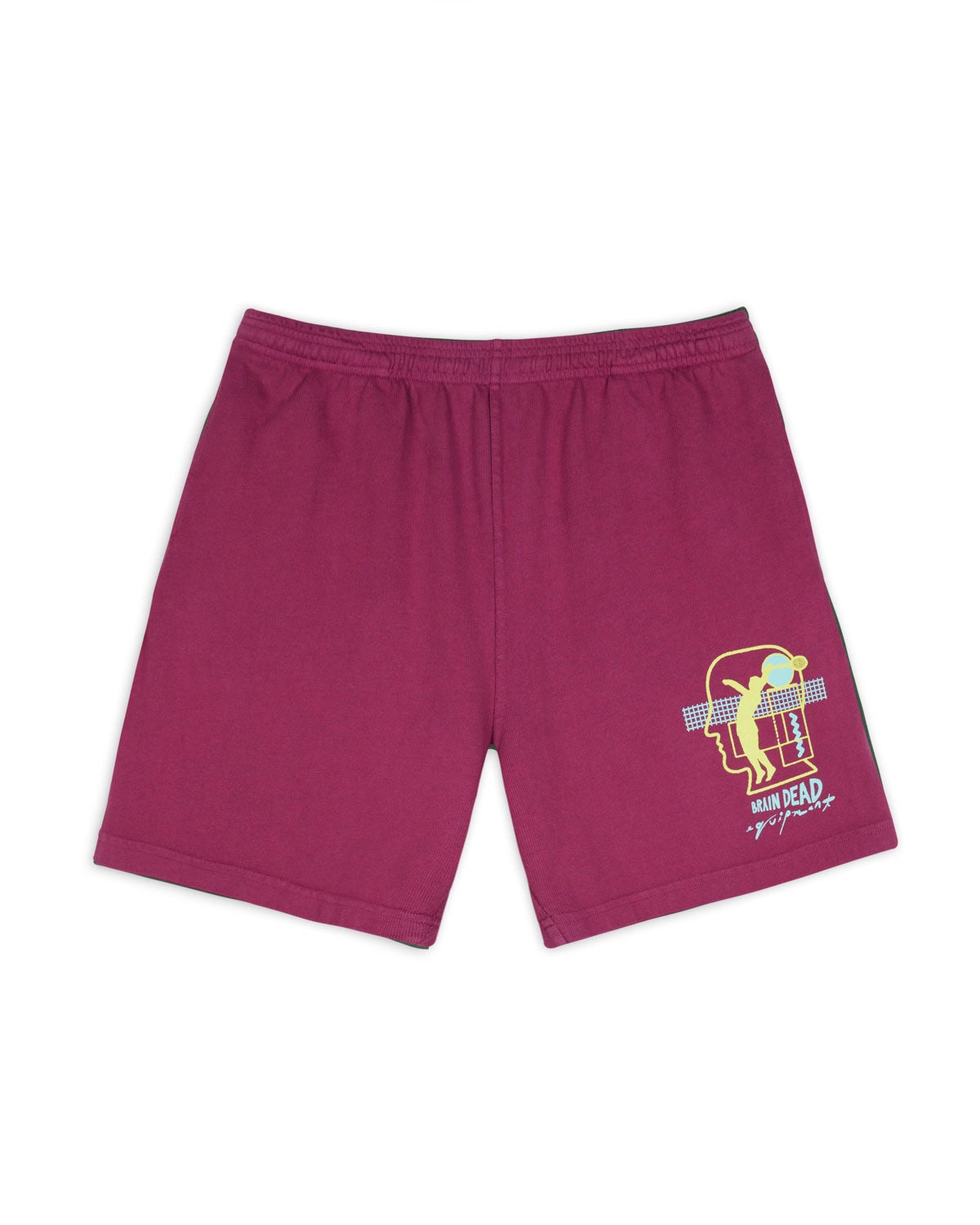 Brain Dead Equipment Tennis Jersey Short - Plum - 1