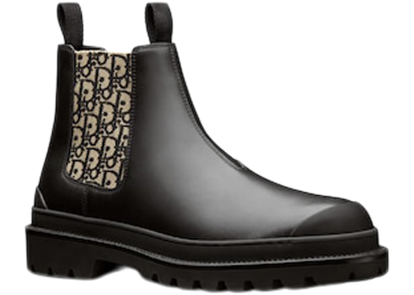 Dior Explorer Chelsea Boot Black Beige Black Dior Oblique Motif - 2
